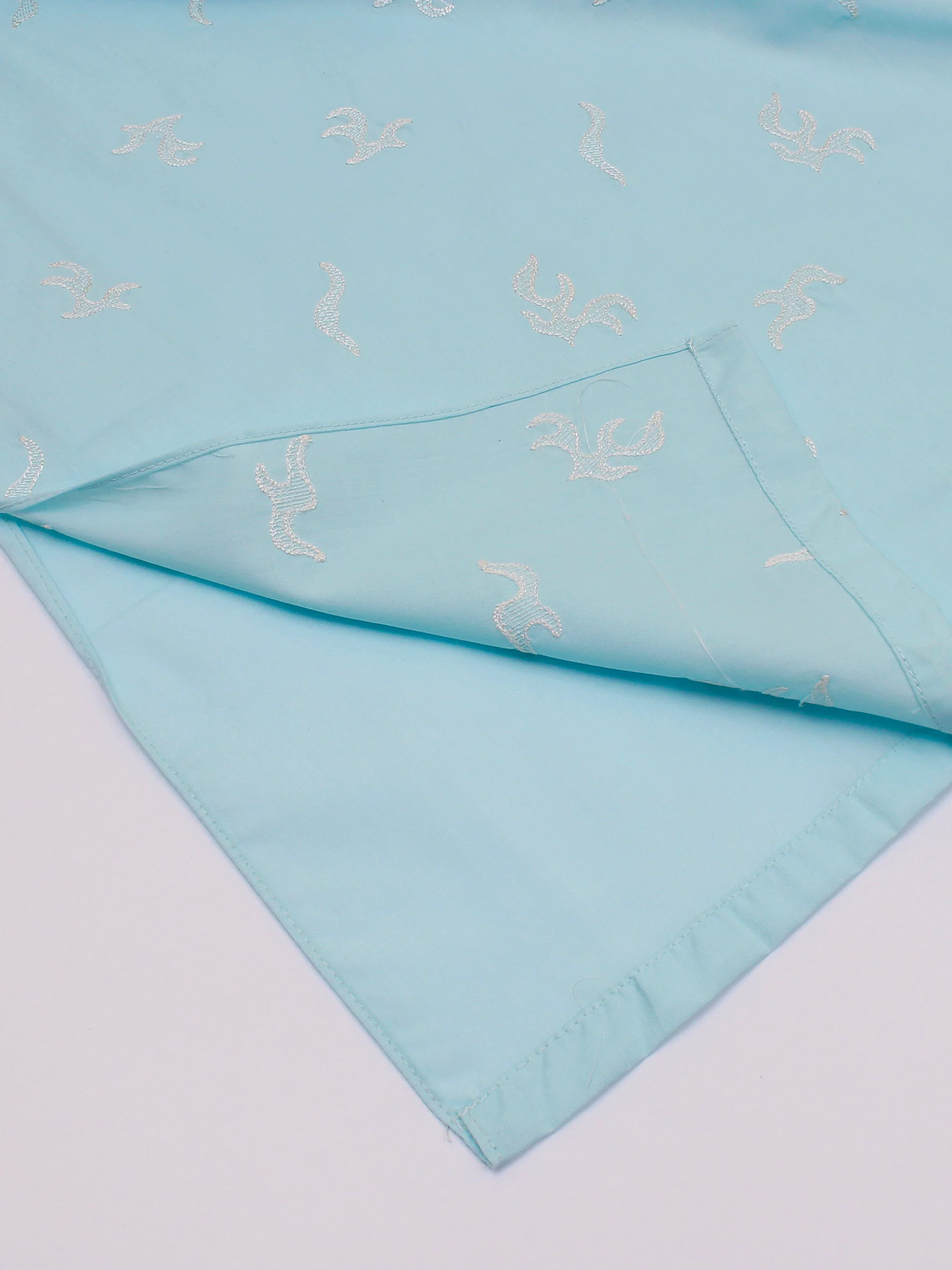 Boys Embroidered Kurta ART VB138 Sky Blue - Image 6