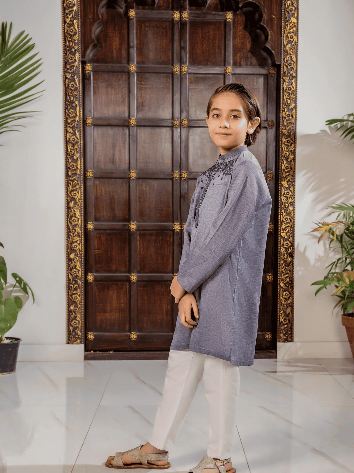 Boys Embroidered Kurta ART VB199-A - Image 11