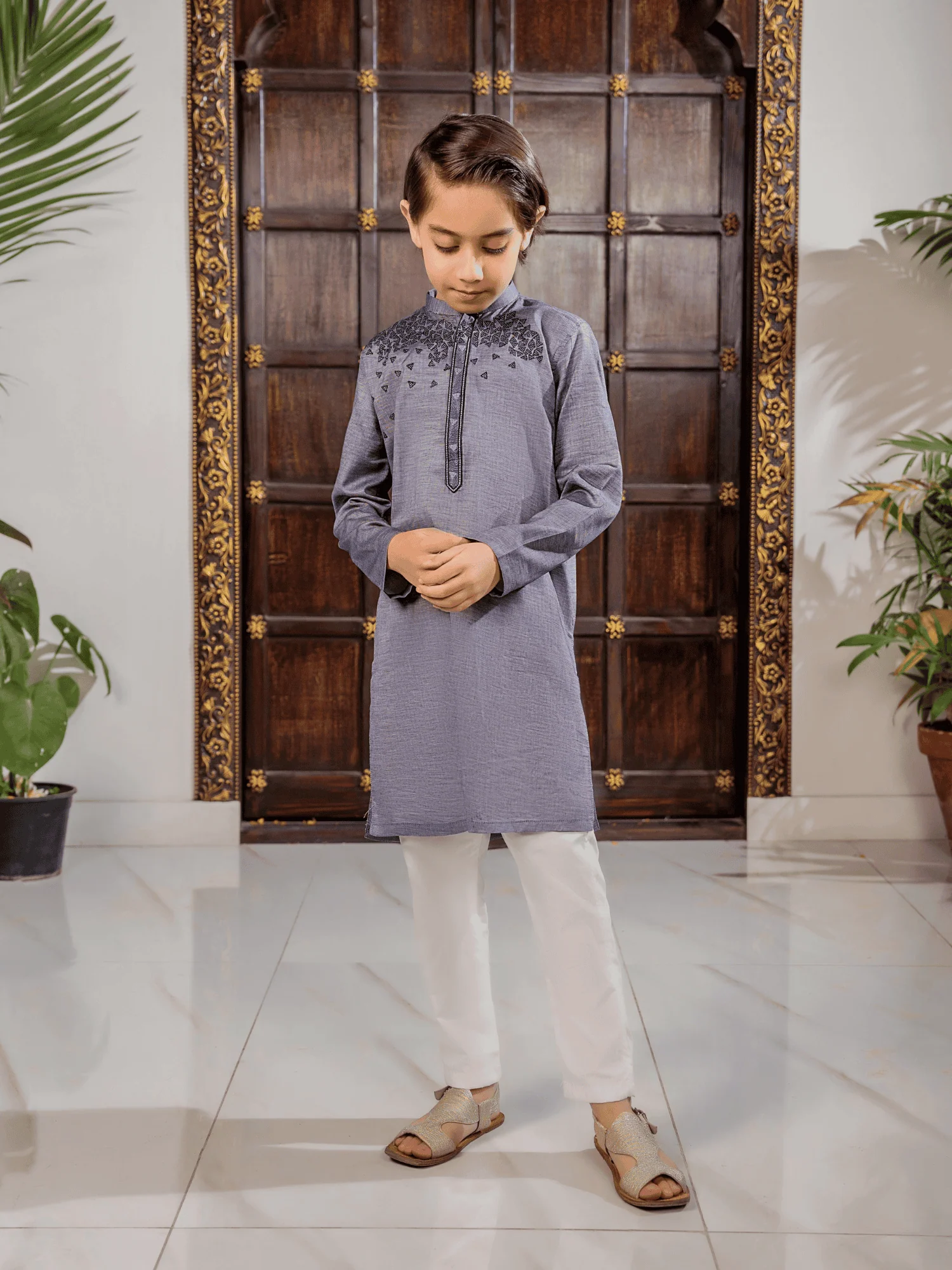 Boys Embroidered Kurta ART VB199-A - Image 12