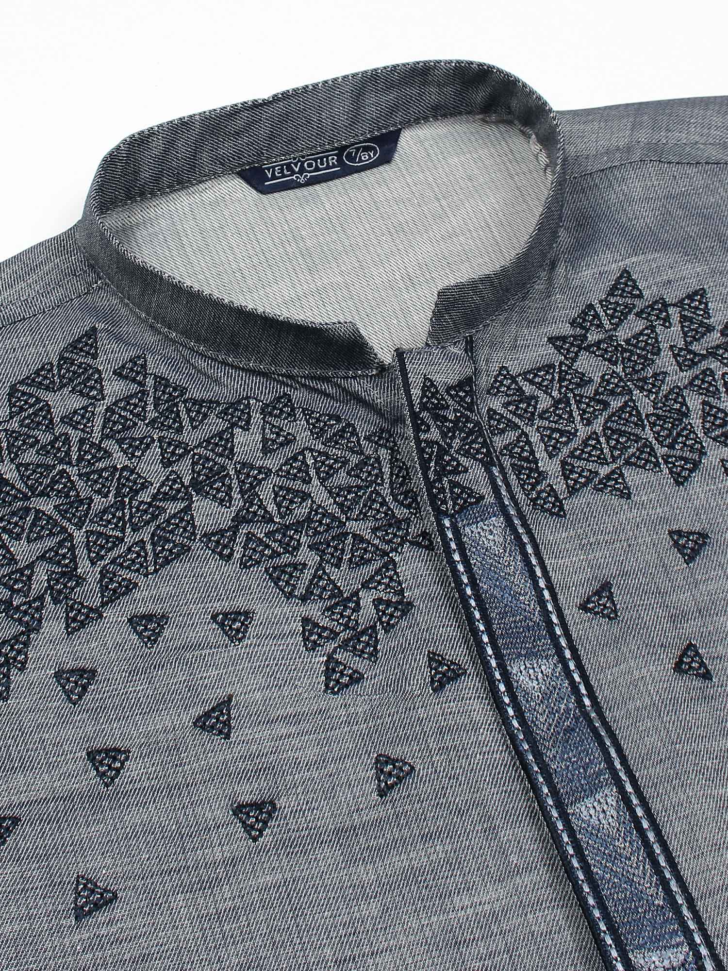 Boys Embroidered Kurta ART VB199-A - Image 4