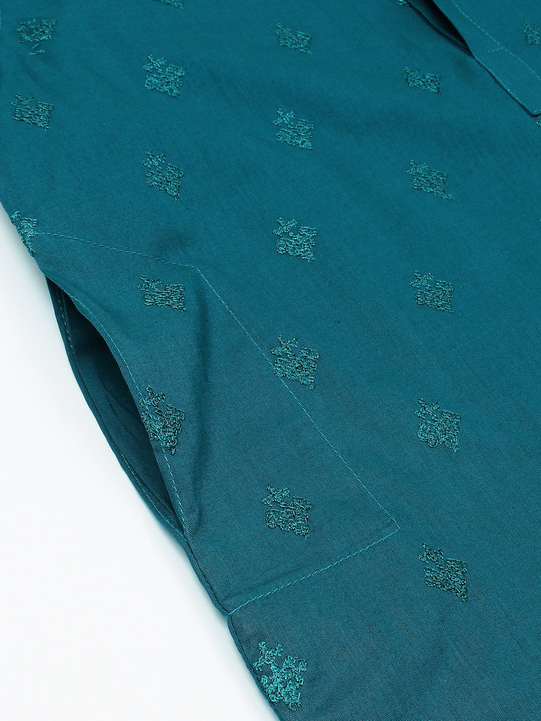 Velvour Boys Embroidered Kurta Zinc VB149 - Image 6