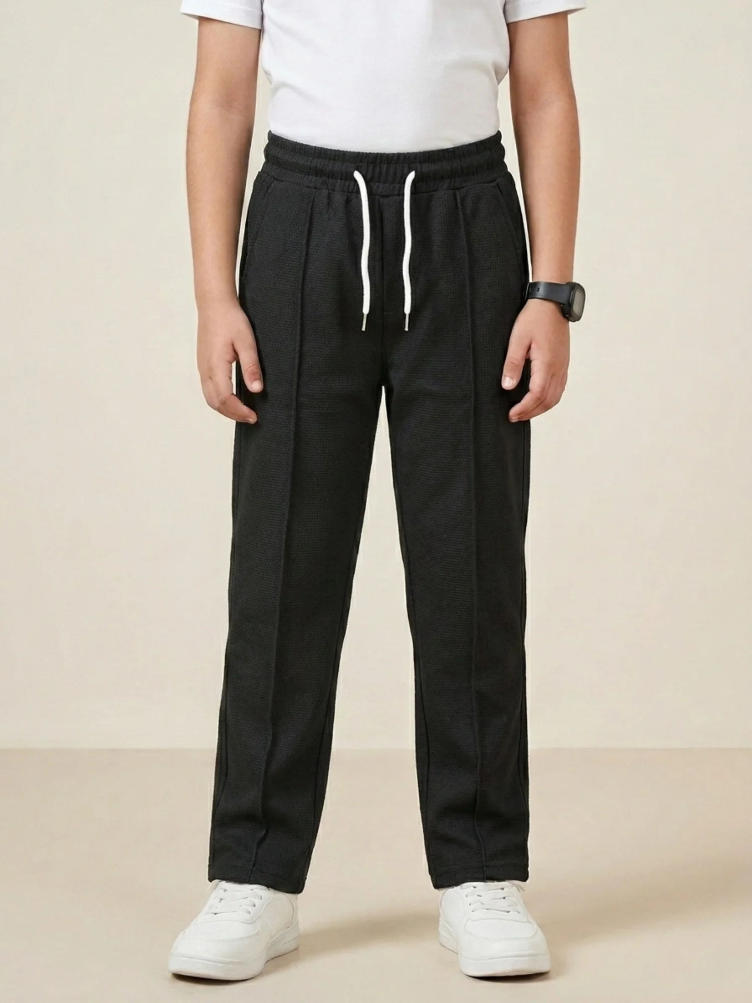 Boys Imported Textured Pintuck Trouser VT28-A