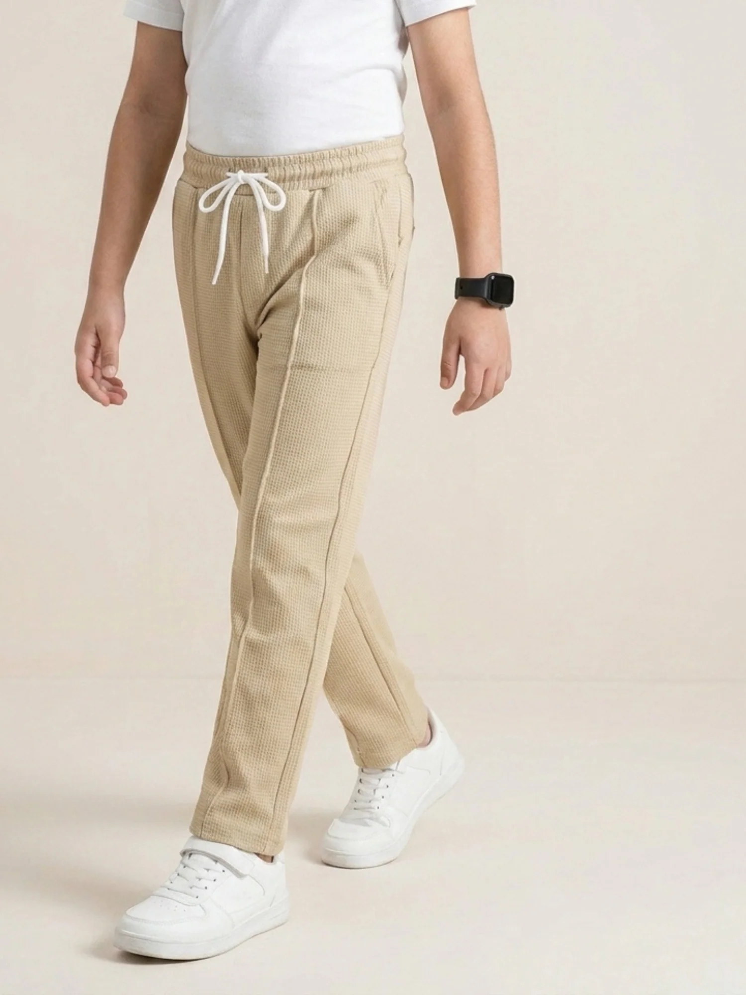 Boys Imported Textured Pintuck Trouser VT28-B - Image 2