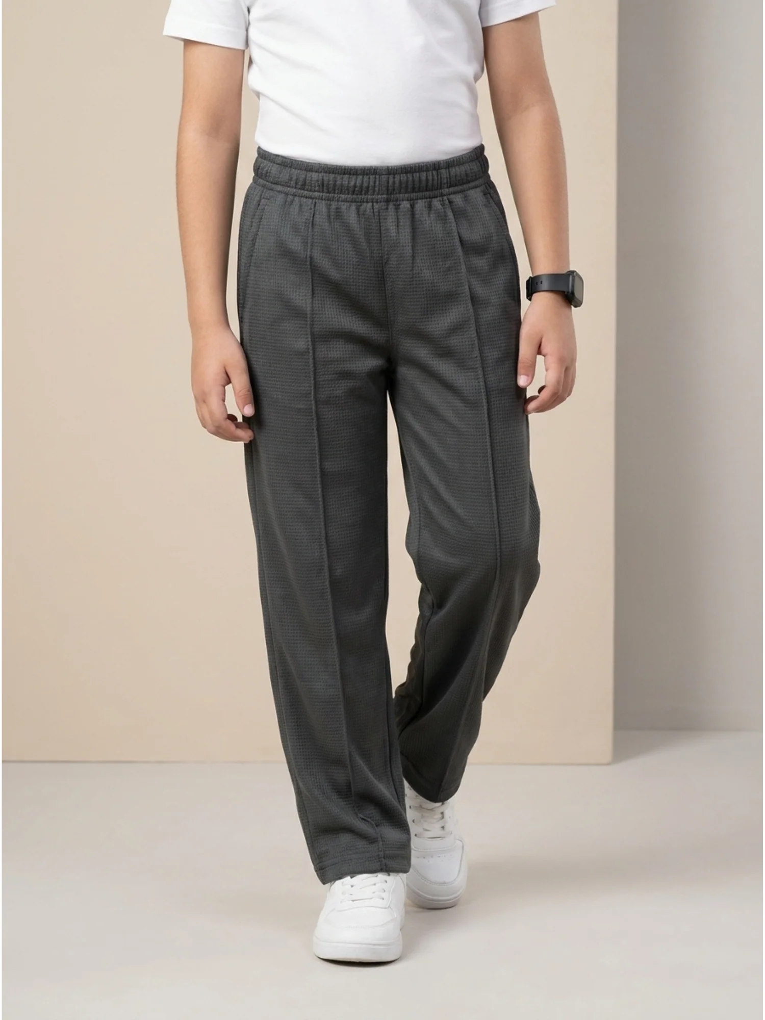 Boys Imported Textured Pintuck Trouser VT28-C