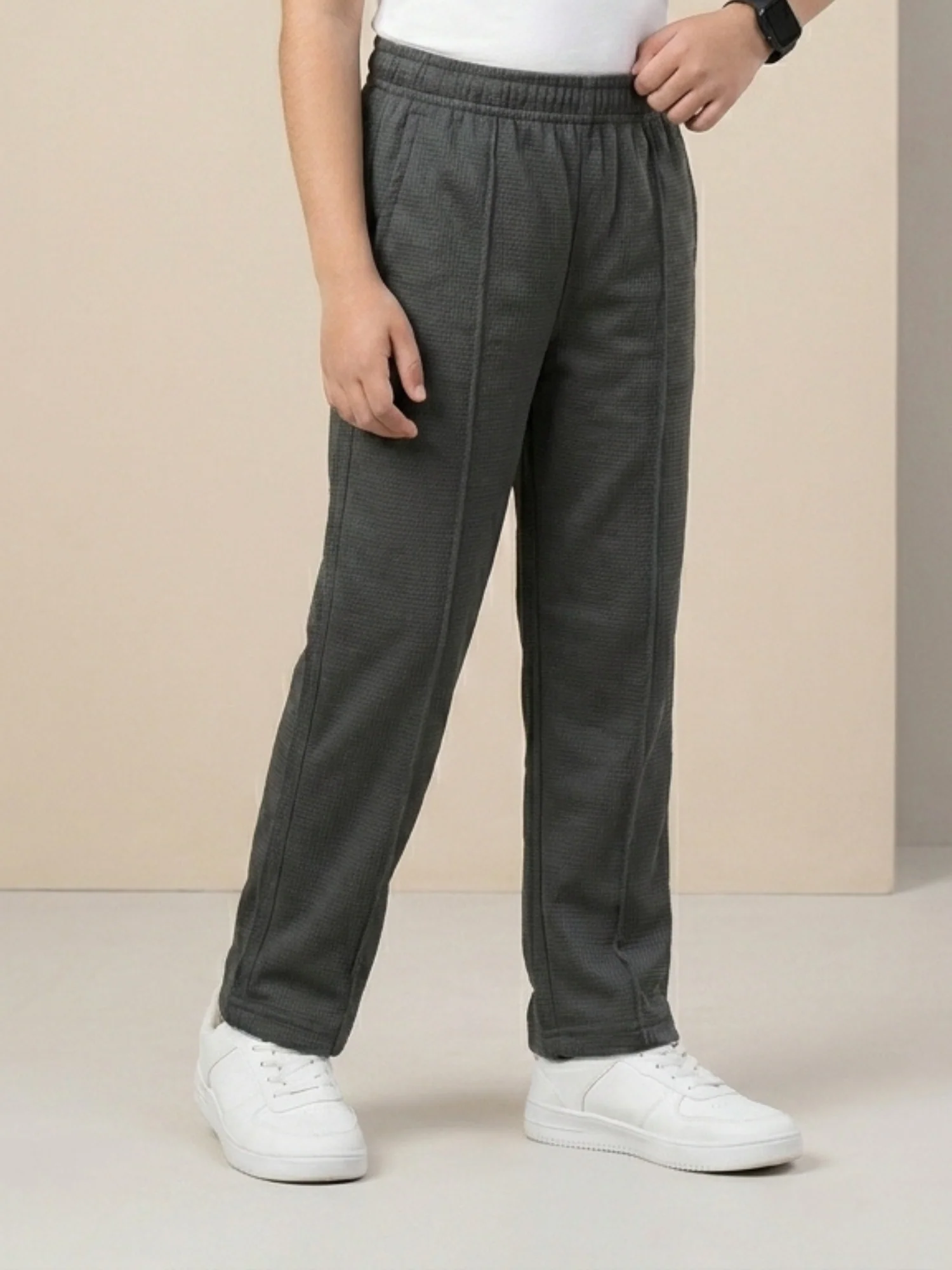 Boys Imported Textured Pintuck Trouser VT28-C - Image 3