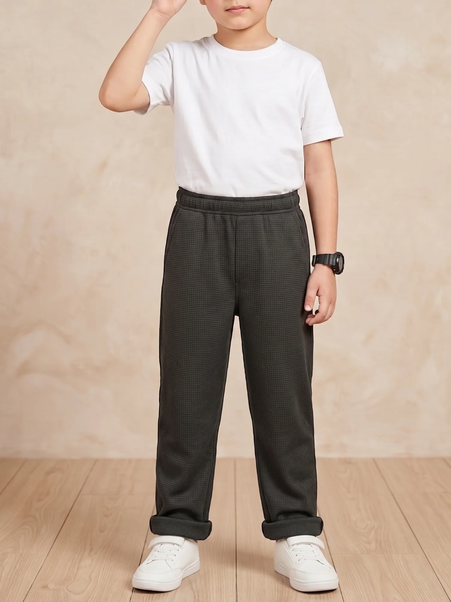 Boys Imported Textured Trouser VT29-B
