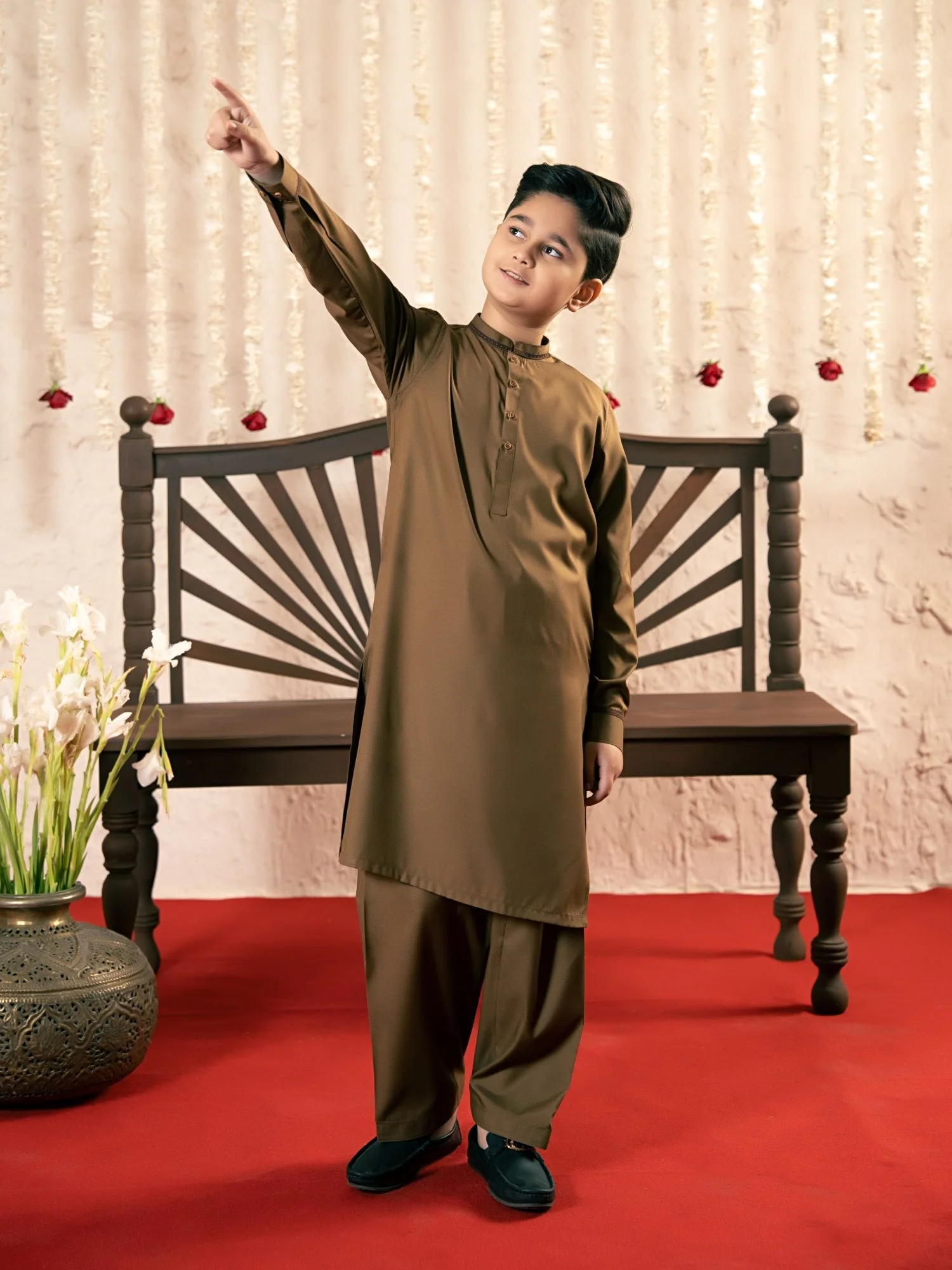 Boys Kurta Shalwar Suit Set ART #VB0086 - Image 6
