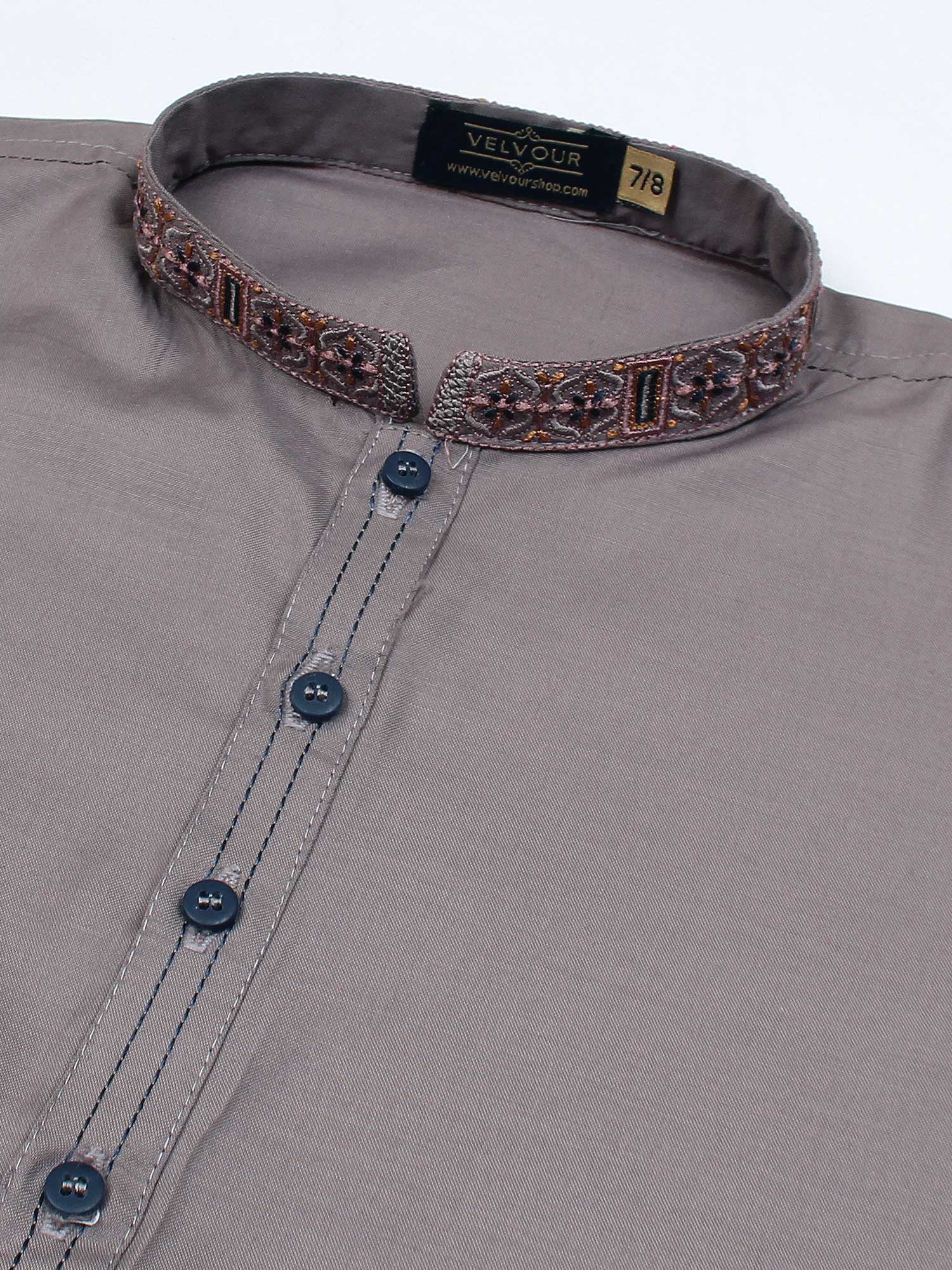 Boys Kurta Shalwar Suit Set ART VB201-D - Image 4