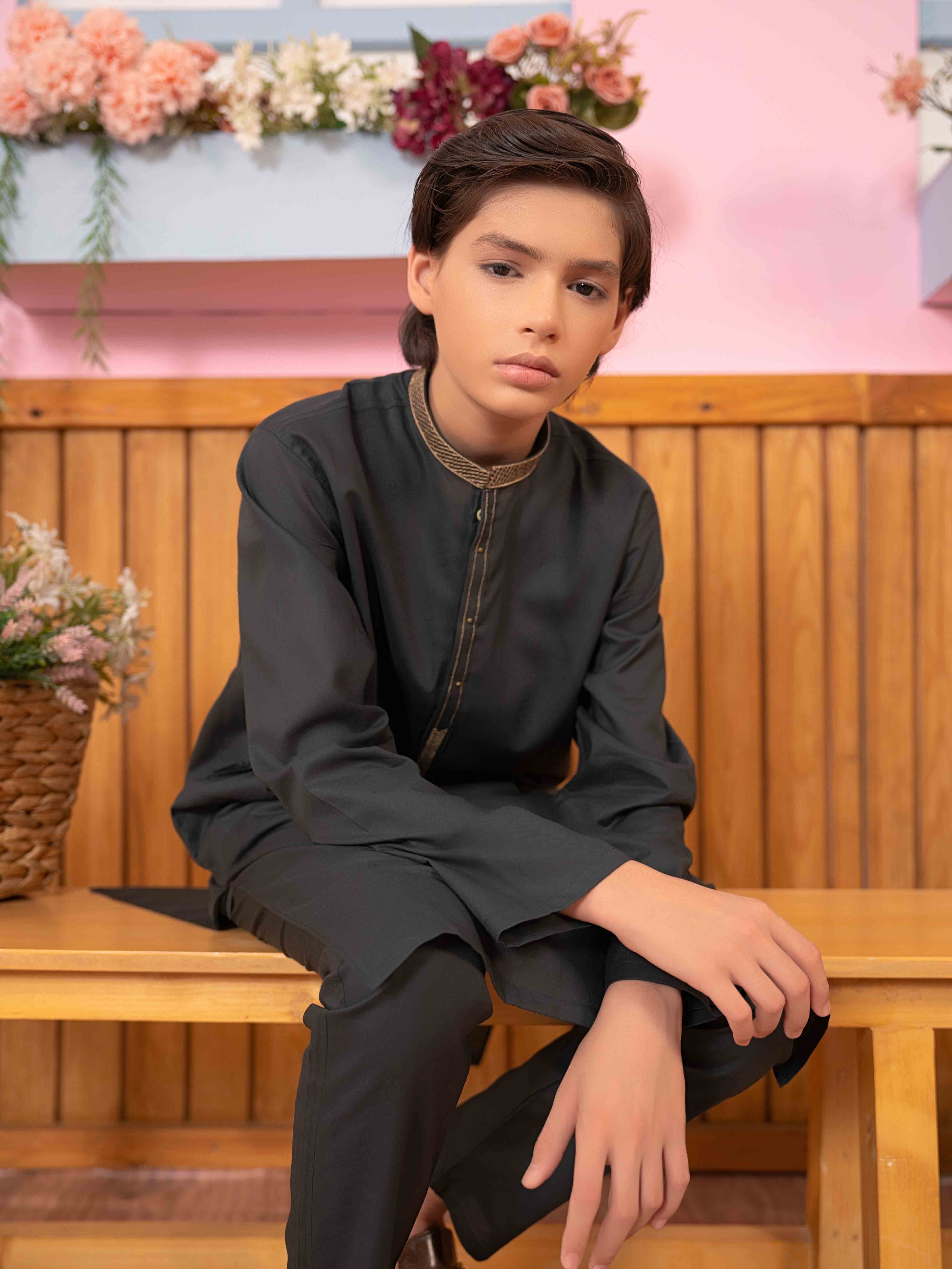 Boys Kurta Trouser Suit 2Pc VB171-B - Image 5