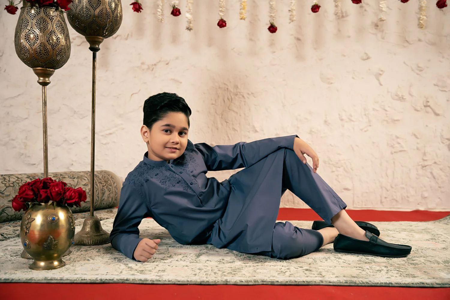Boys Kurta Trouser Suit Set ART VB165 - Image 4
