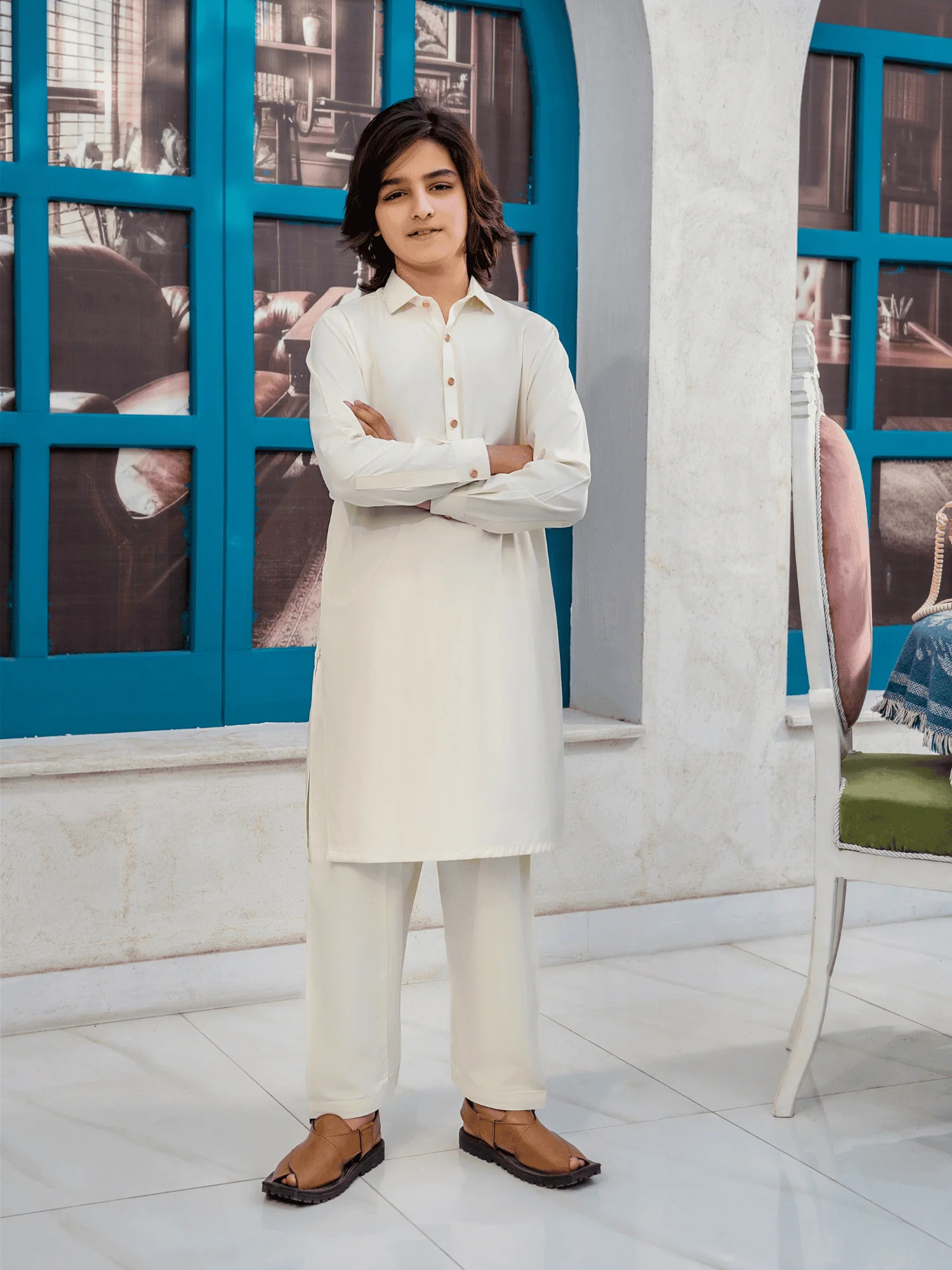 Boys Shalwar Kameez 2Pc VB208-B - Image 2