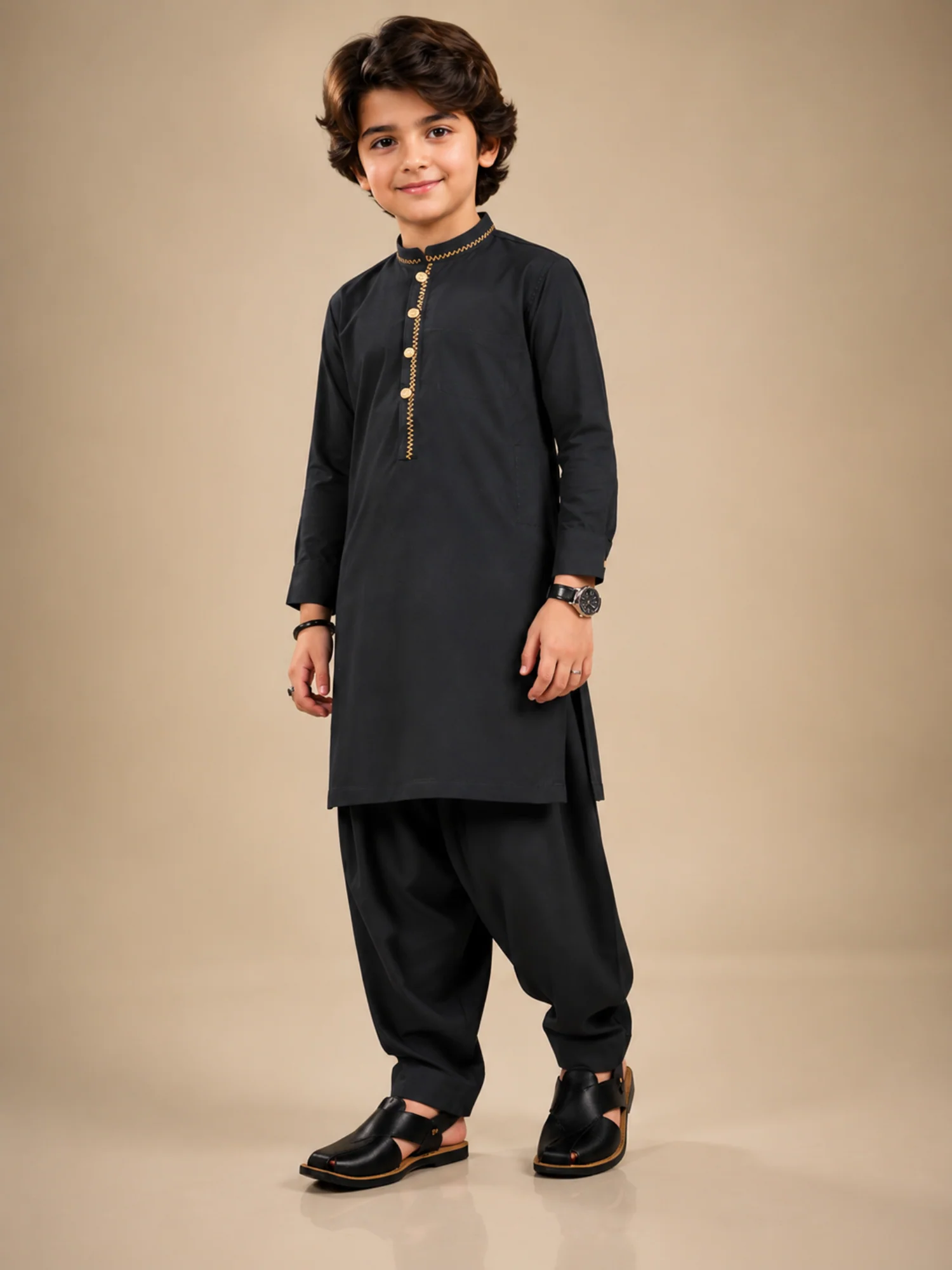 Boys Shalwar Kameez 2Pc VB216-A - Image 3
