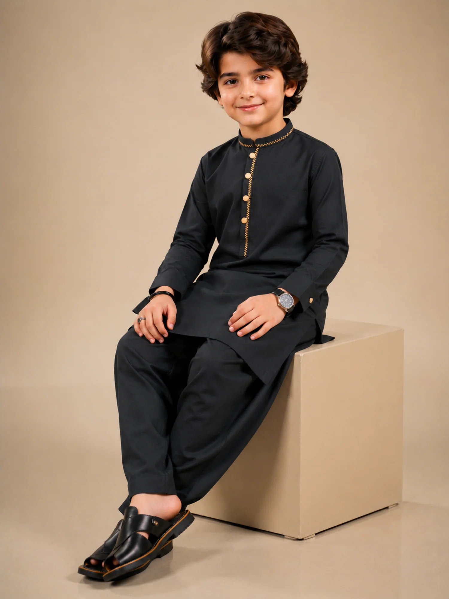 Boys Shalwar Kameez 2Pc VB216-A - Image 4
