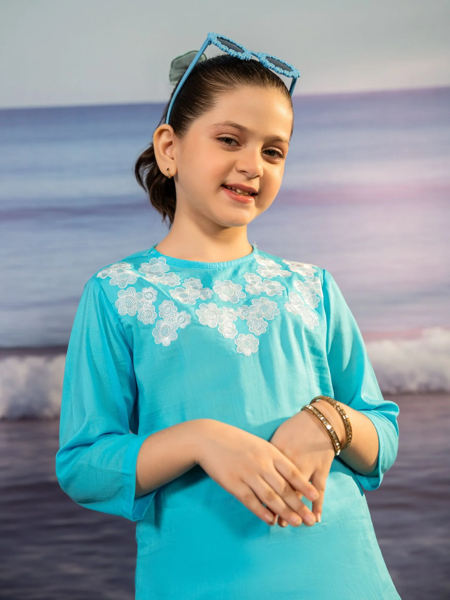 Embroidered Girls Co Ord Set VG162-C - Image 5