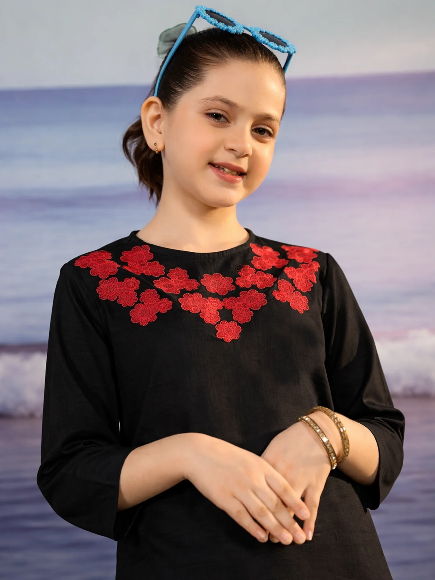 Embroidered Girls Co Ord Set VG162-D - Image 4
