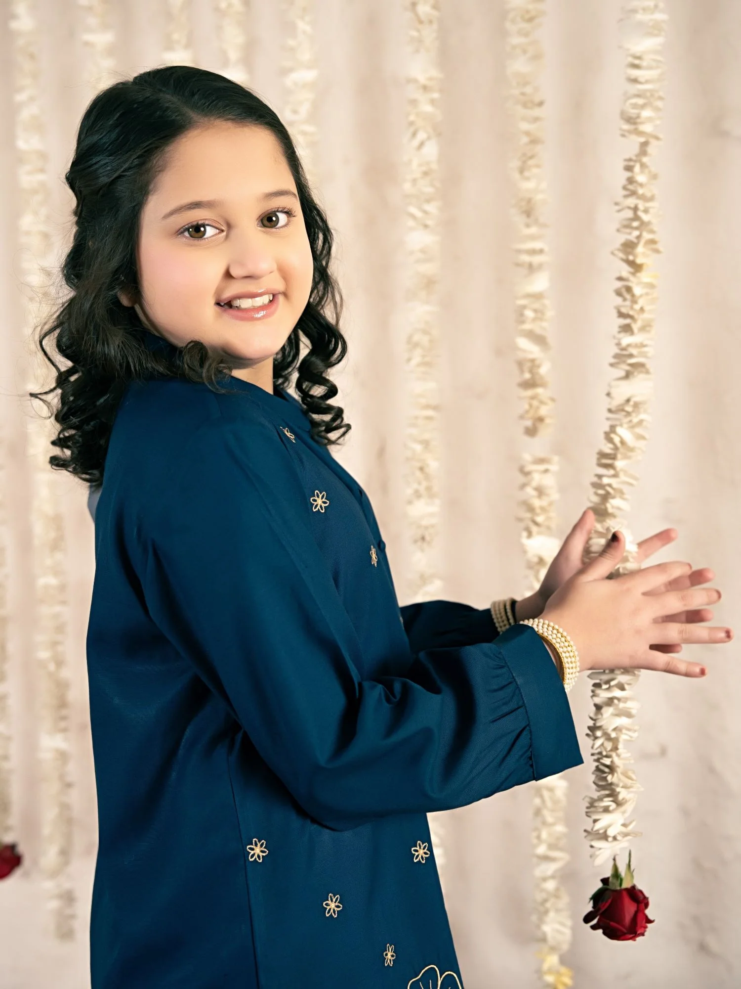 Embroidered Girls Co Ord Set VG190-B - Image 5