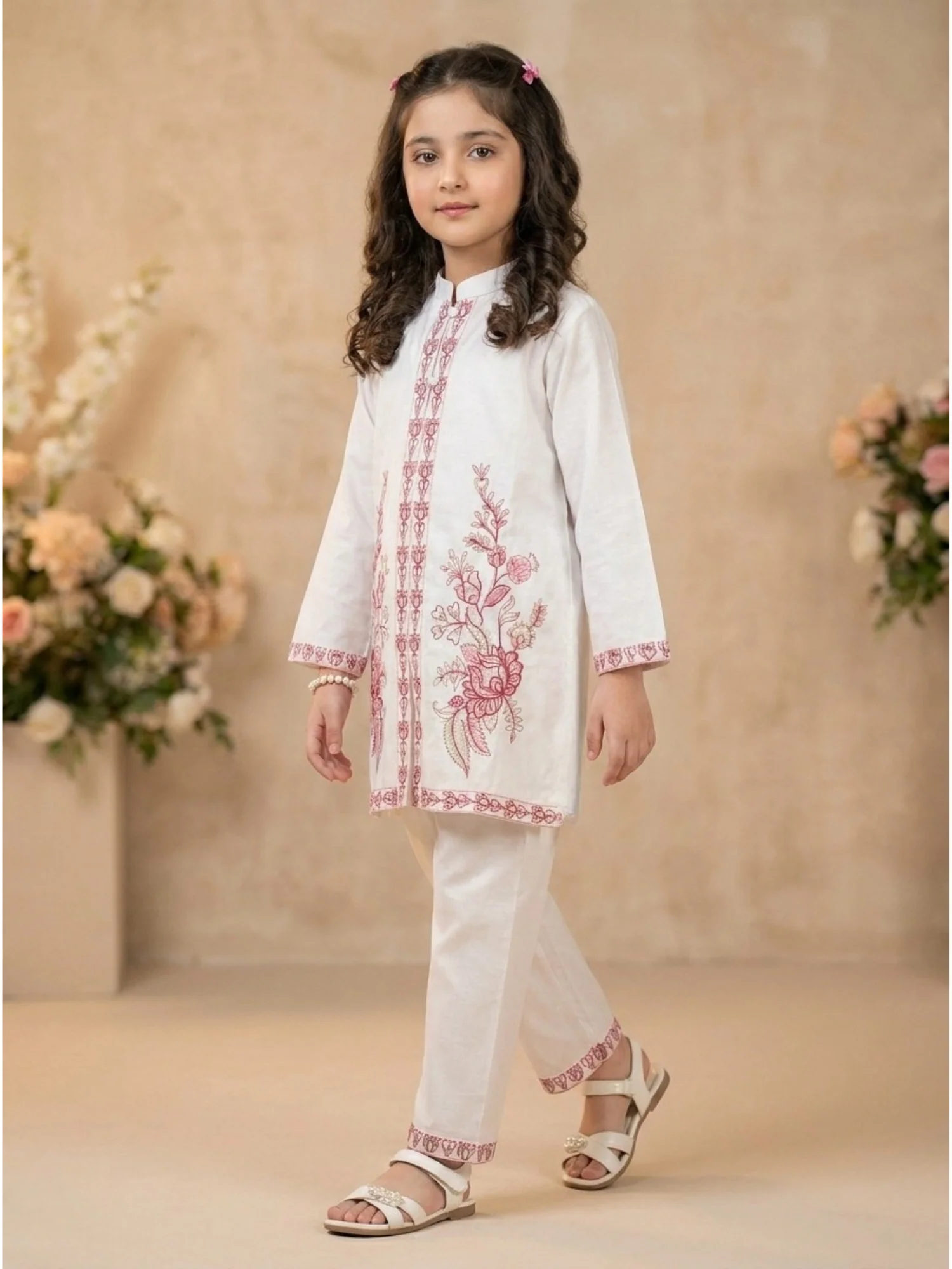 Embroidered Girls Co Ord Set VG210-C - Image 2