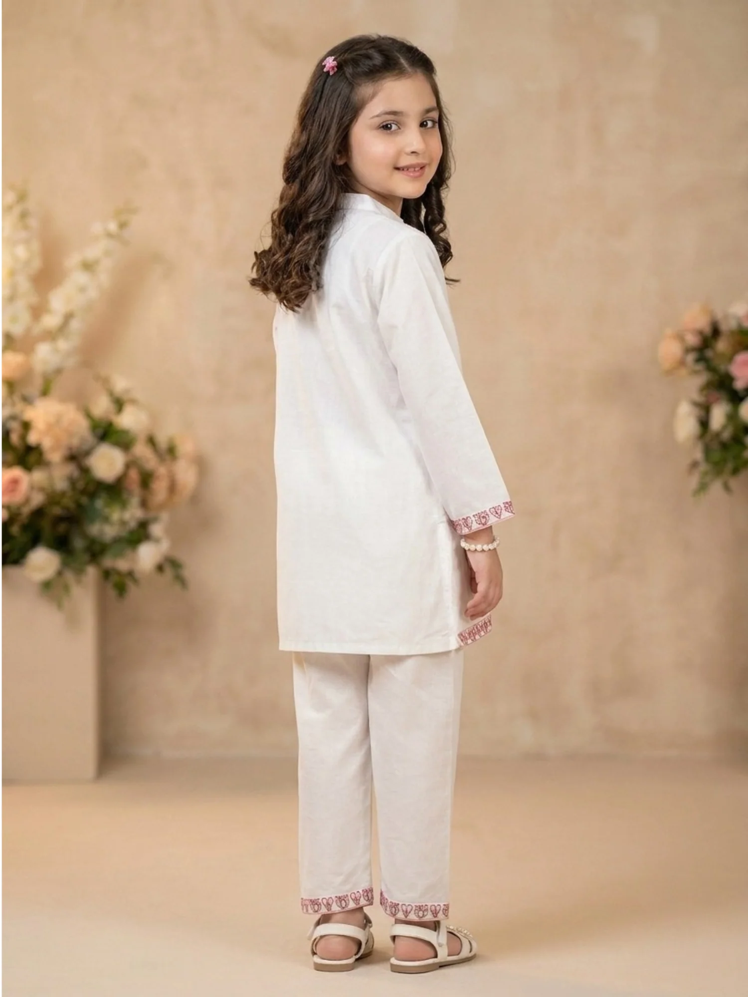 Embroidered Girls Co Ord Set VG210-C - Image 3
