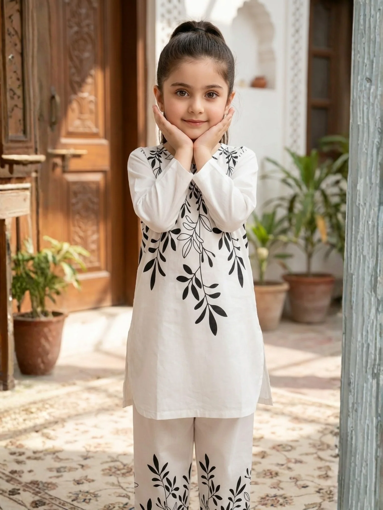 Printed Girls Co Ord Set VG211-A - Image 3