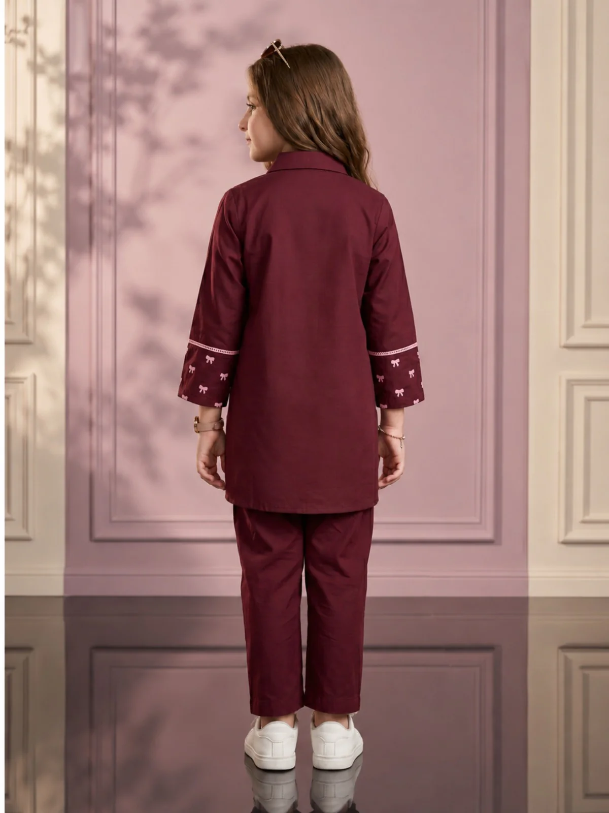 Embroidered Girls Co Ord Set VG214-B - Image 3