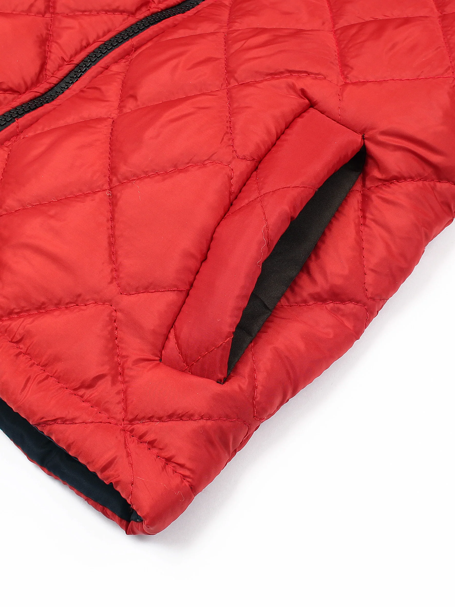 Full Sleeves Hooded Puffer Jacket Boys & Girls Red VJ19C - Image 5