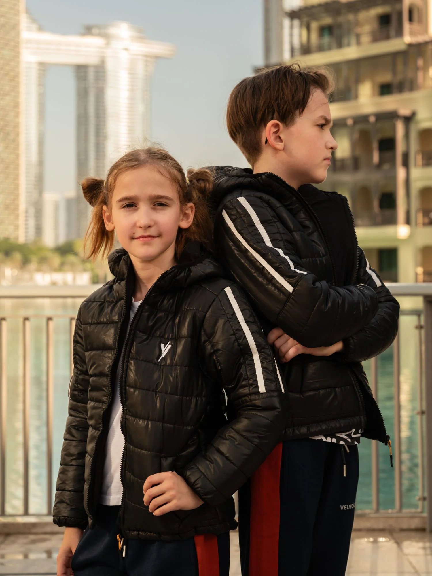 Full Sleeves Hooded Puffer Jacket Boys & Girls VJ27-A - Image 3