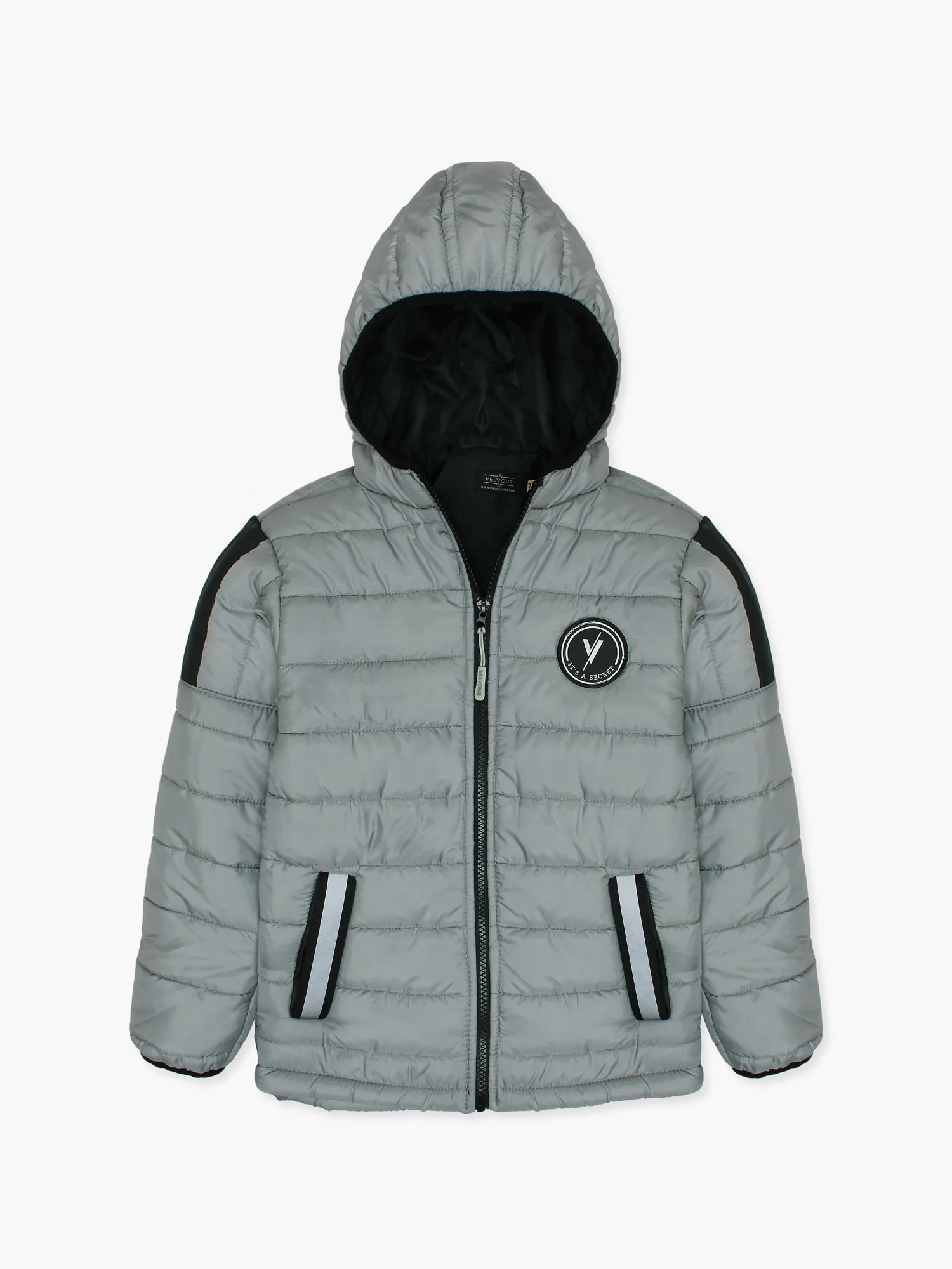 Full Sleeves Hooded Puffer Jacket Boys & Girls VJ63-B