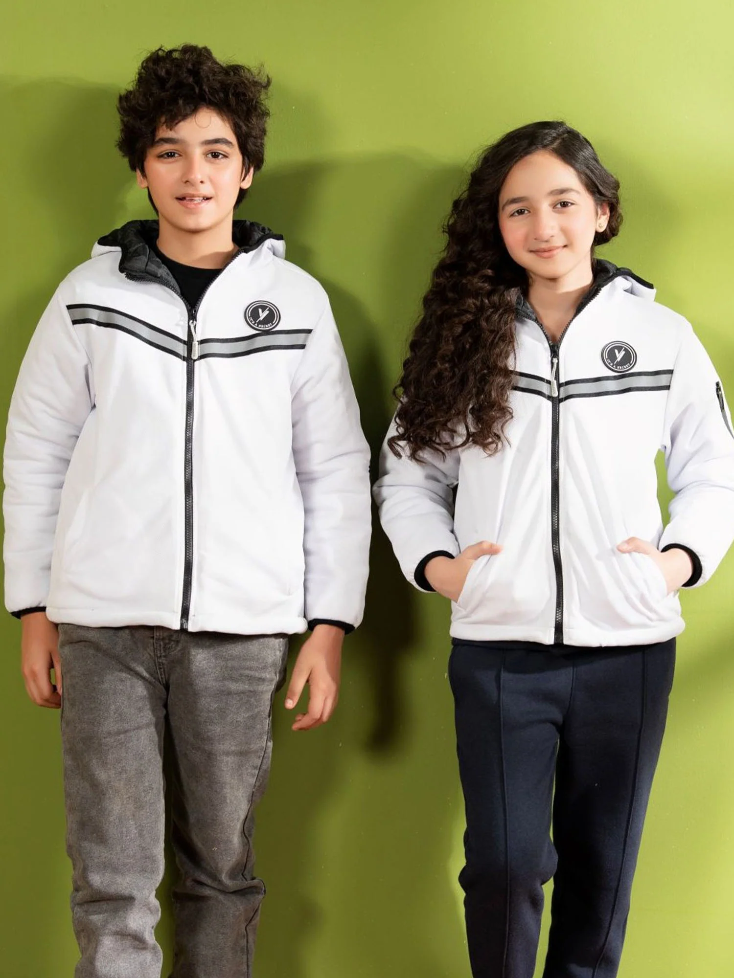 Full Sleeves Hooded Puffer Jacket Boys & Girls VJ79-A