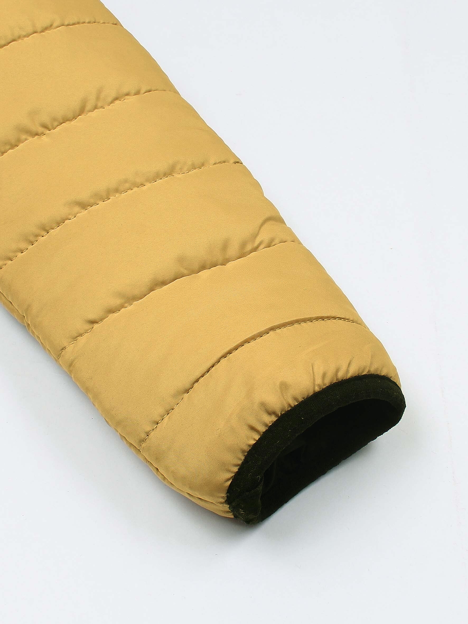 Full Sleeves Puffer Jacket Boys & Girls Dark VJ05 (Tan) - Image 4