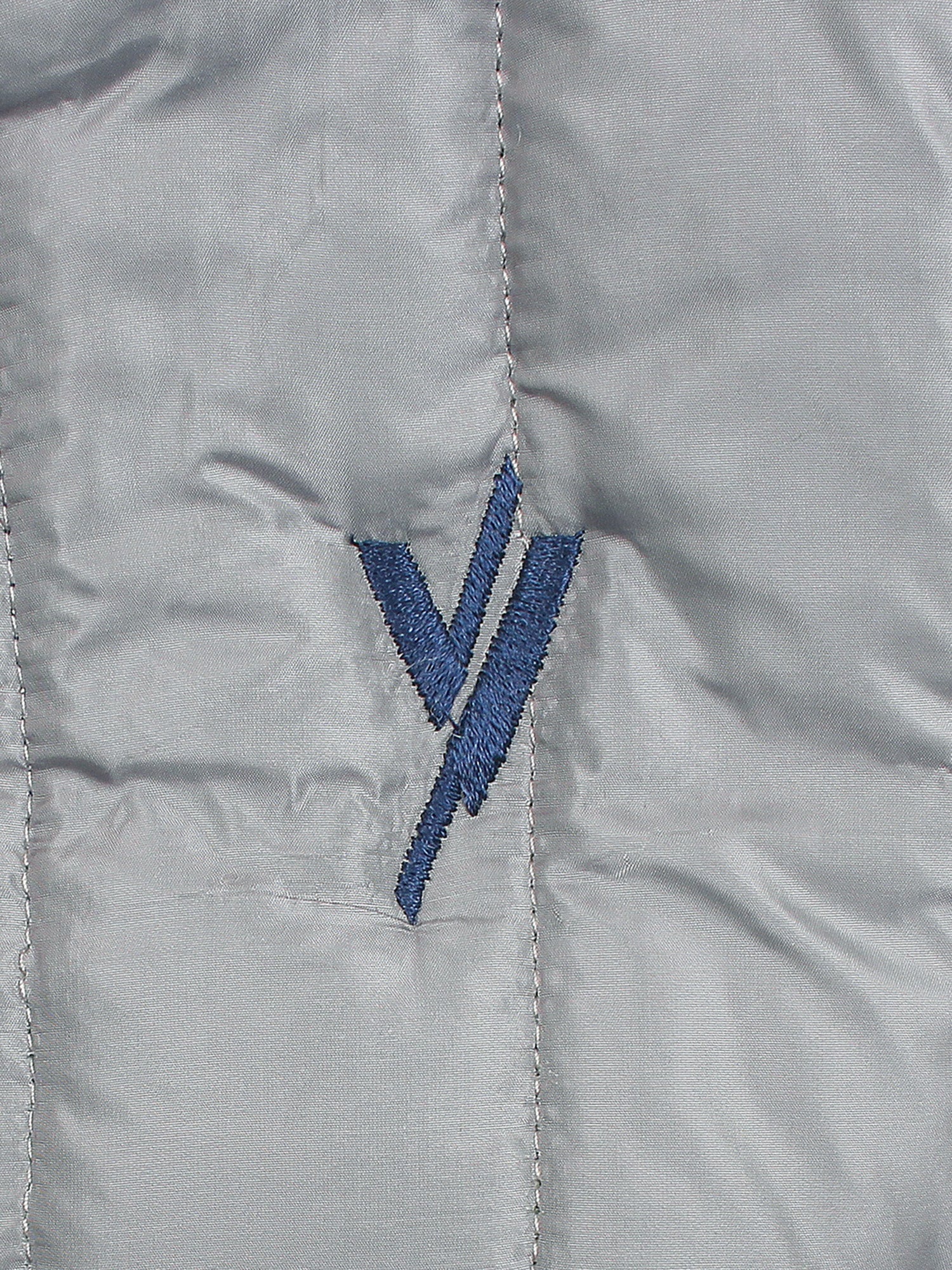 Full Sleeves Puffer Jacket Boys & Girls VJ08-A Grey/Navy - Image 5
