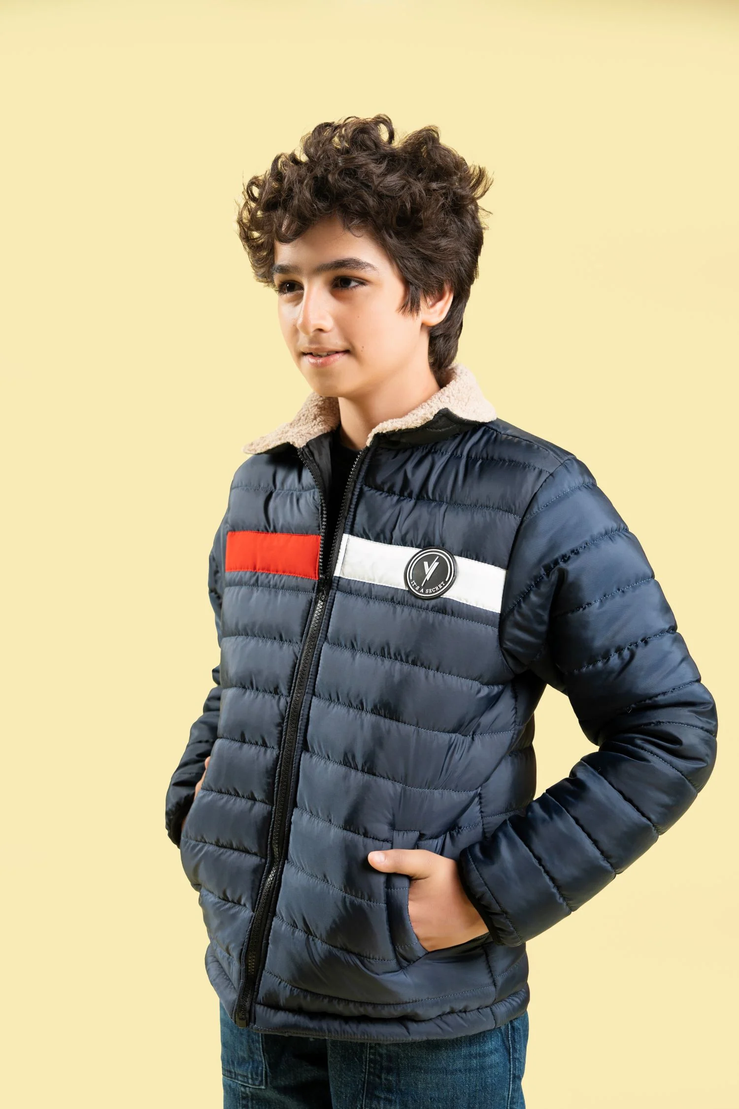 Full Sleeves Puffer Jacket Boys & Girls VJ74-A - Image 6