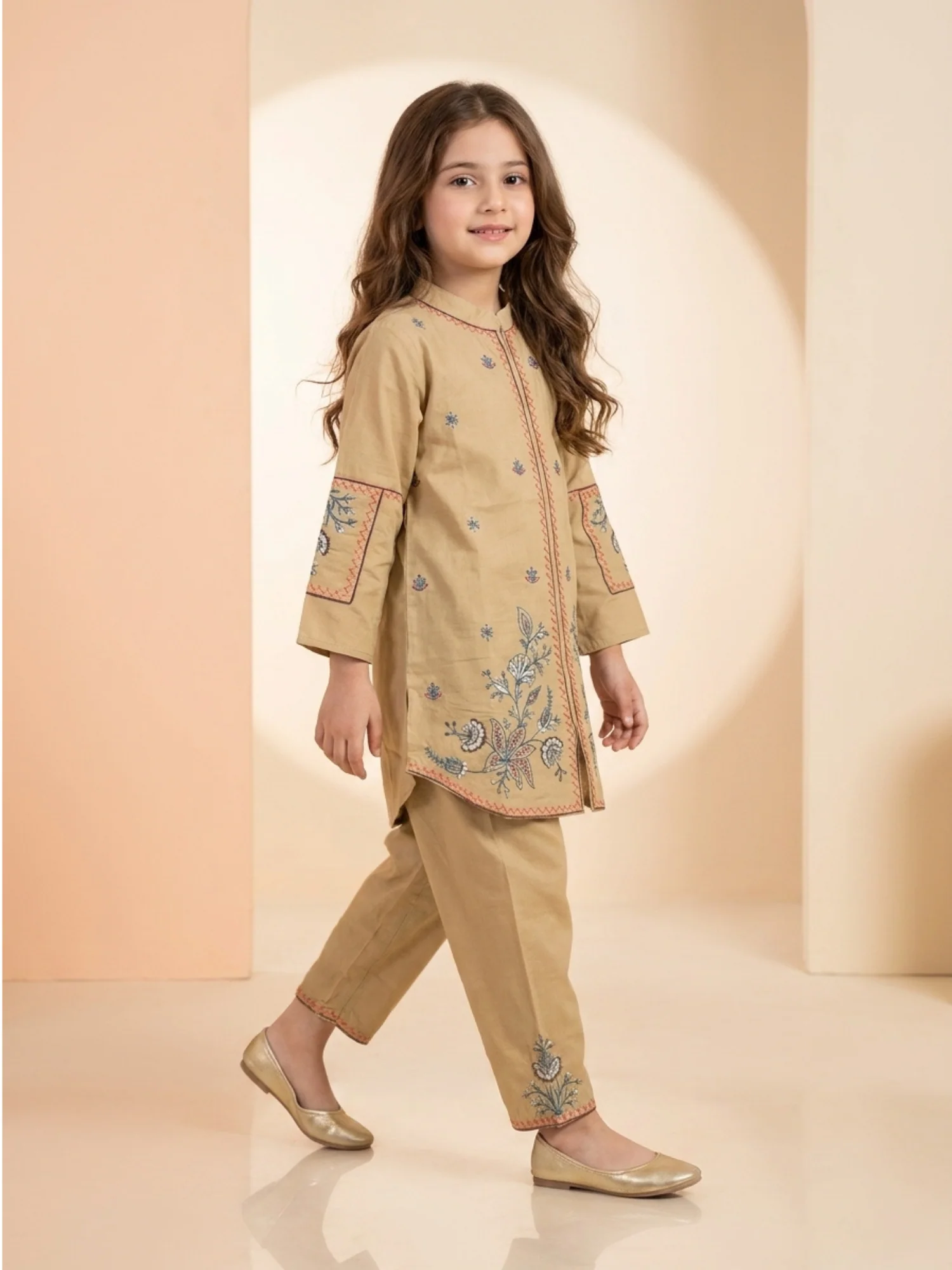 Girls Co Ord Set Embroidered VG209-B - Image 2
