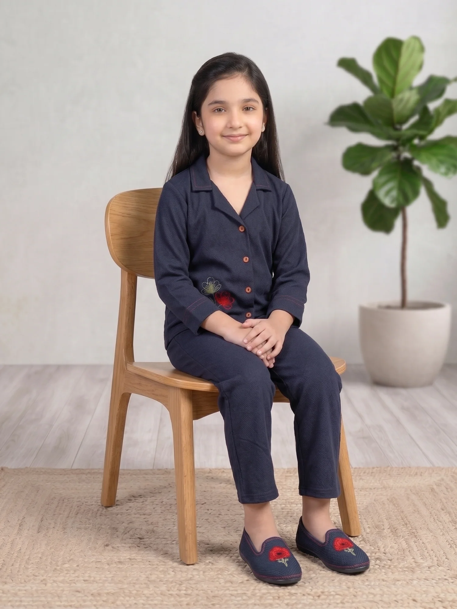 Girls Co Ord Set Embroidered VG217-A - Image 3