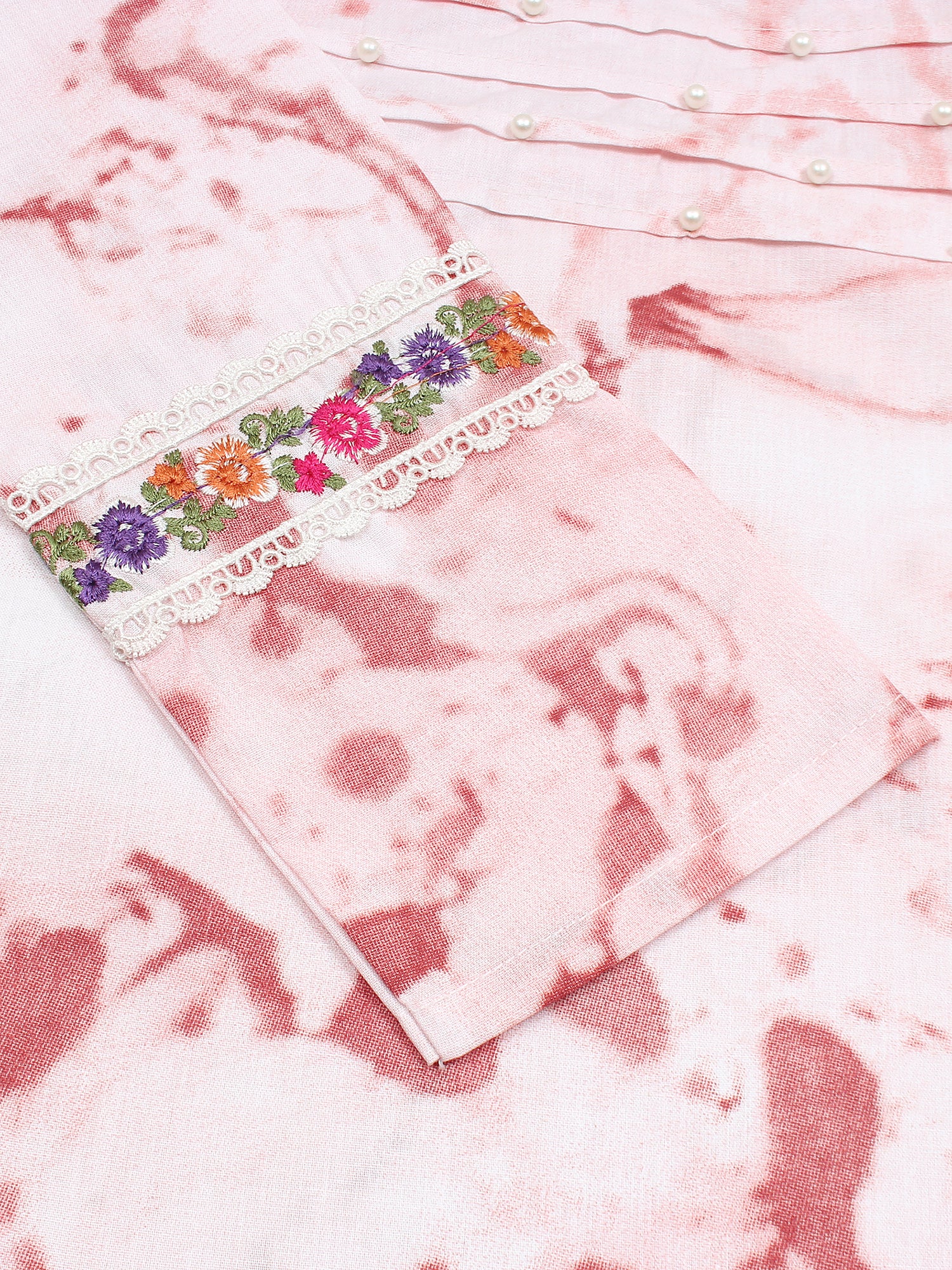 Girls Kurti (Top) By Velvour ART# VG54 Pink - Image 3