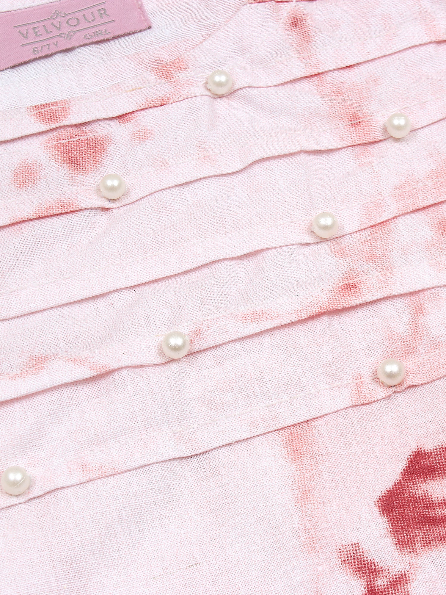 Girls Kurti (Top) By Velvour ART# VG54 Pink - Image 6