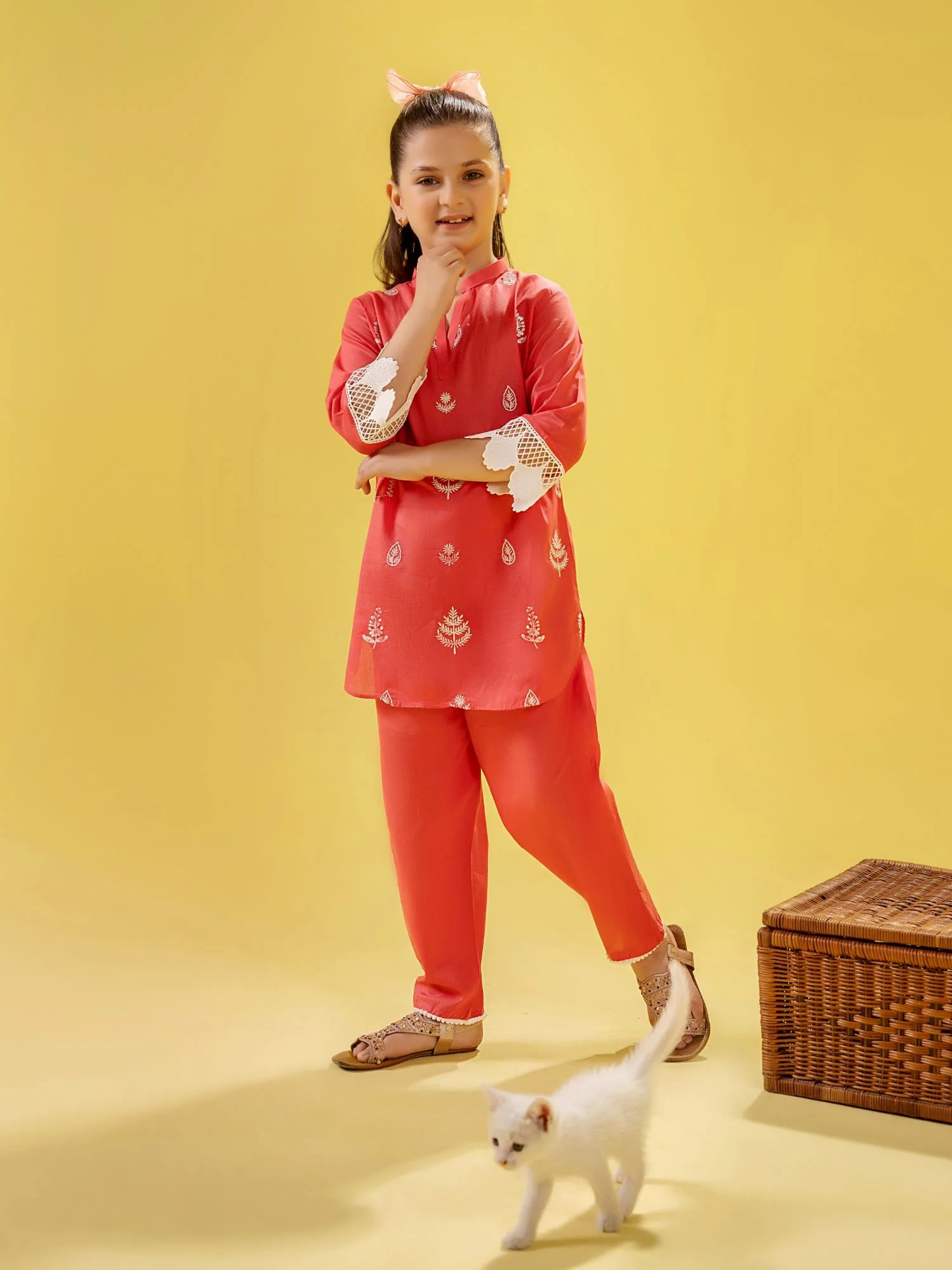 Girls Summer 2Pcs Suit VG146-A - Image 3