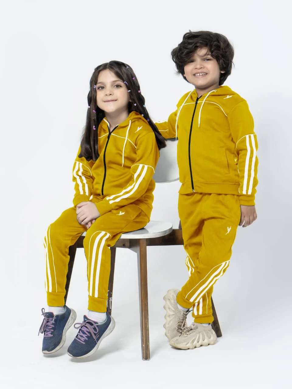 Hooded Tracksuit For Boys & Girls, Fleece #VWT05-C - Image 11