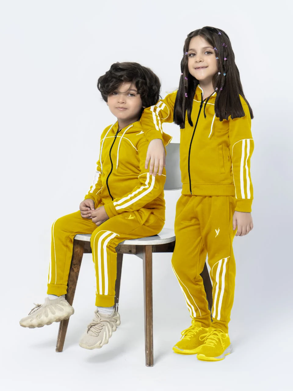 Hooded Tracksuit For Boys & Girls, Fleece #VWT05-C - Image 12