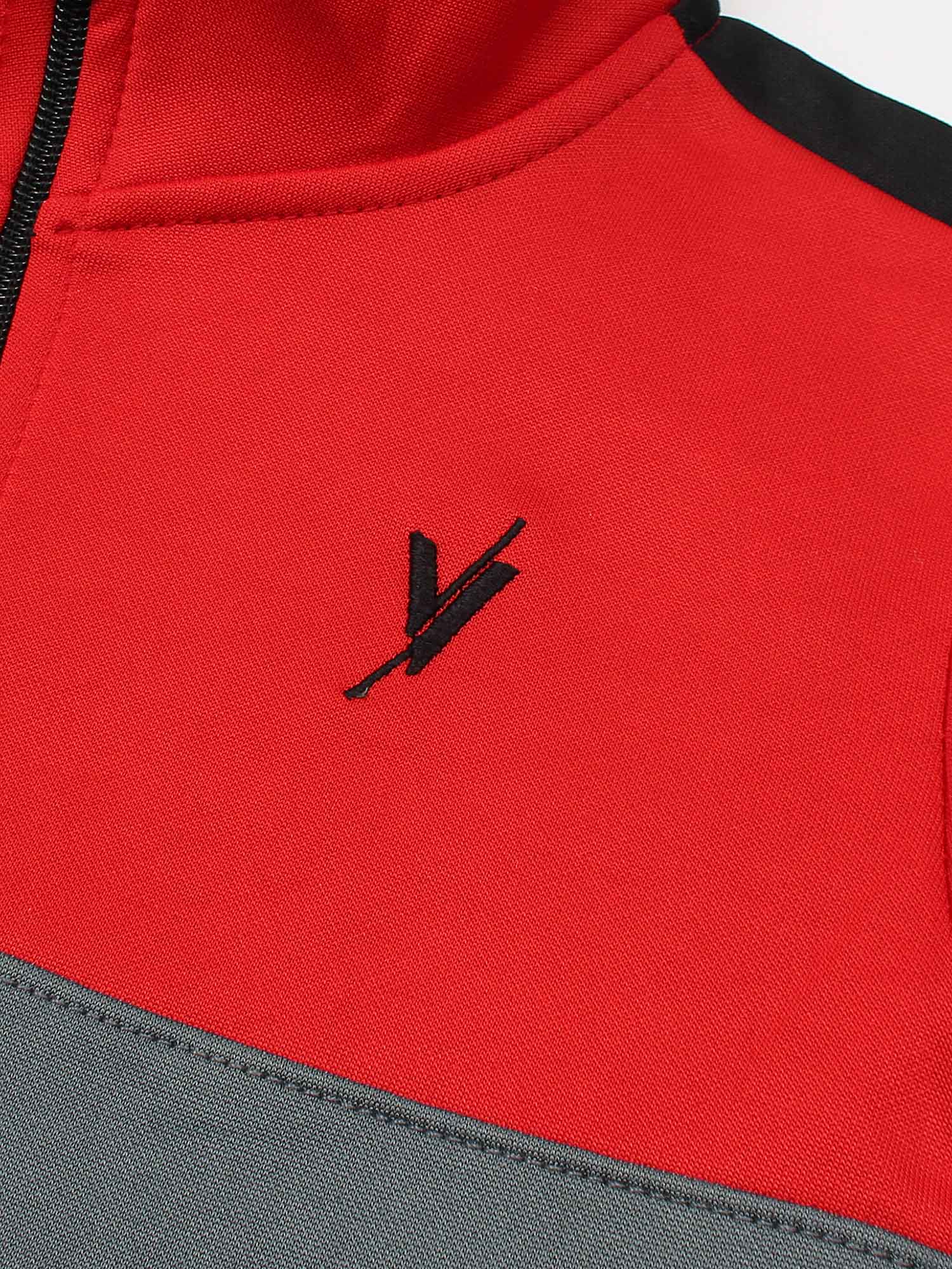 Mock Neck Tracksuit For Boys & Girls, Poly Athletic Fleece #VWT06-A - Image 2