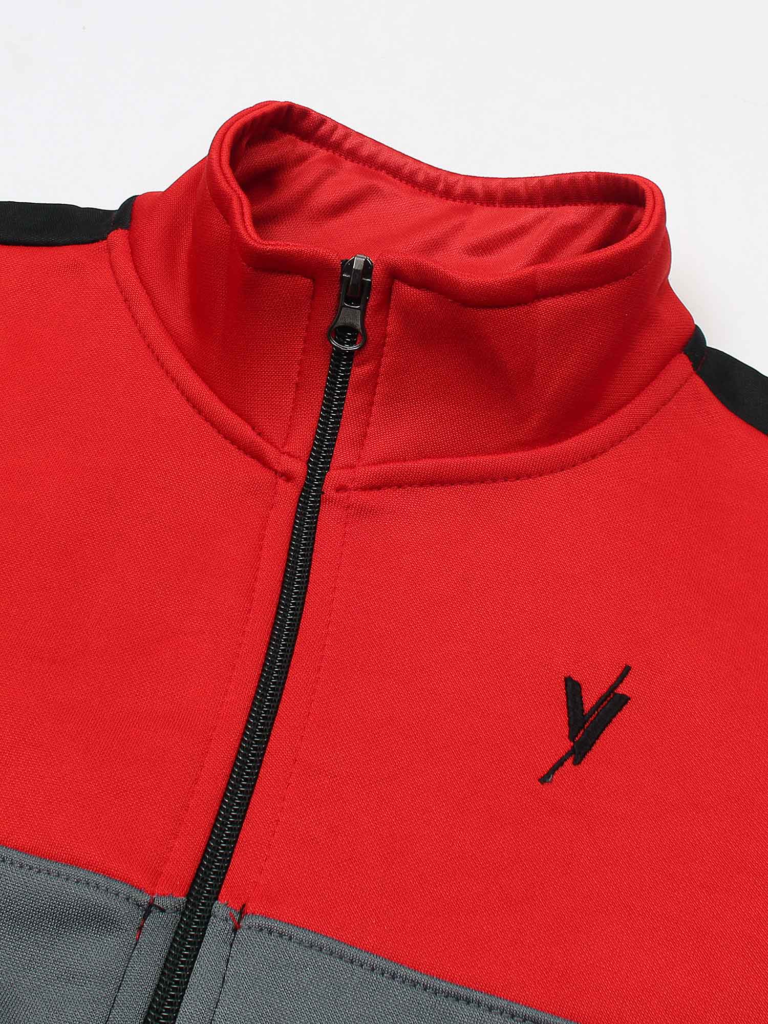 Mock Neck Tracksuit For Boys & Girls, Poly Athletic Fleece #VWT06-A - Image 3