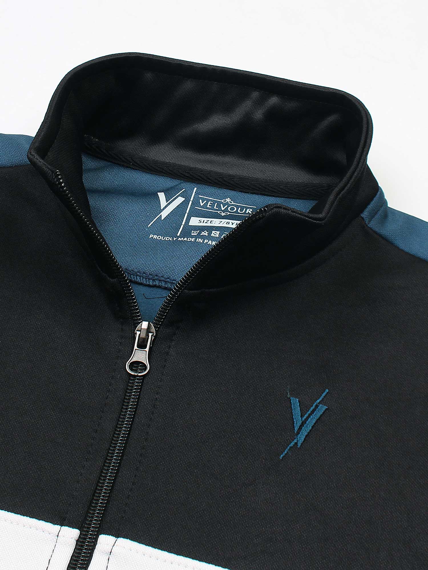 Mock Neck Tracksuit For Boys & Girls #VWT06-C - Image 9