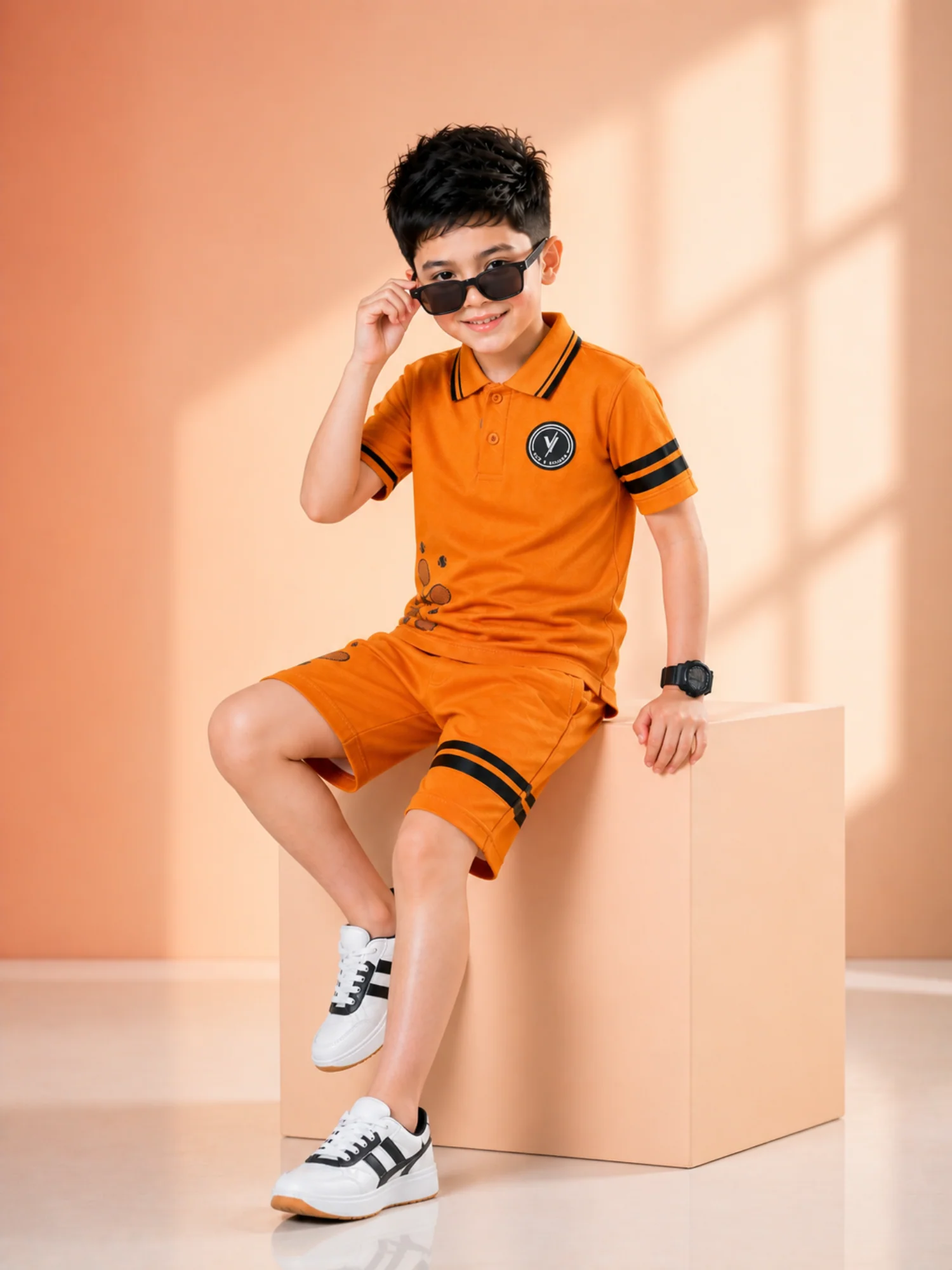 Kids Polo Shirt & Shorts Set VPS01 - Image 2