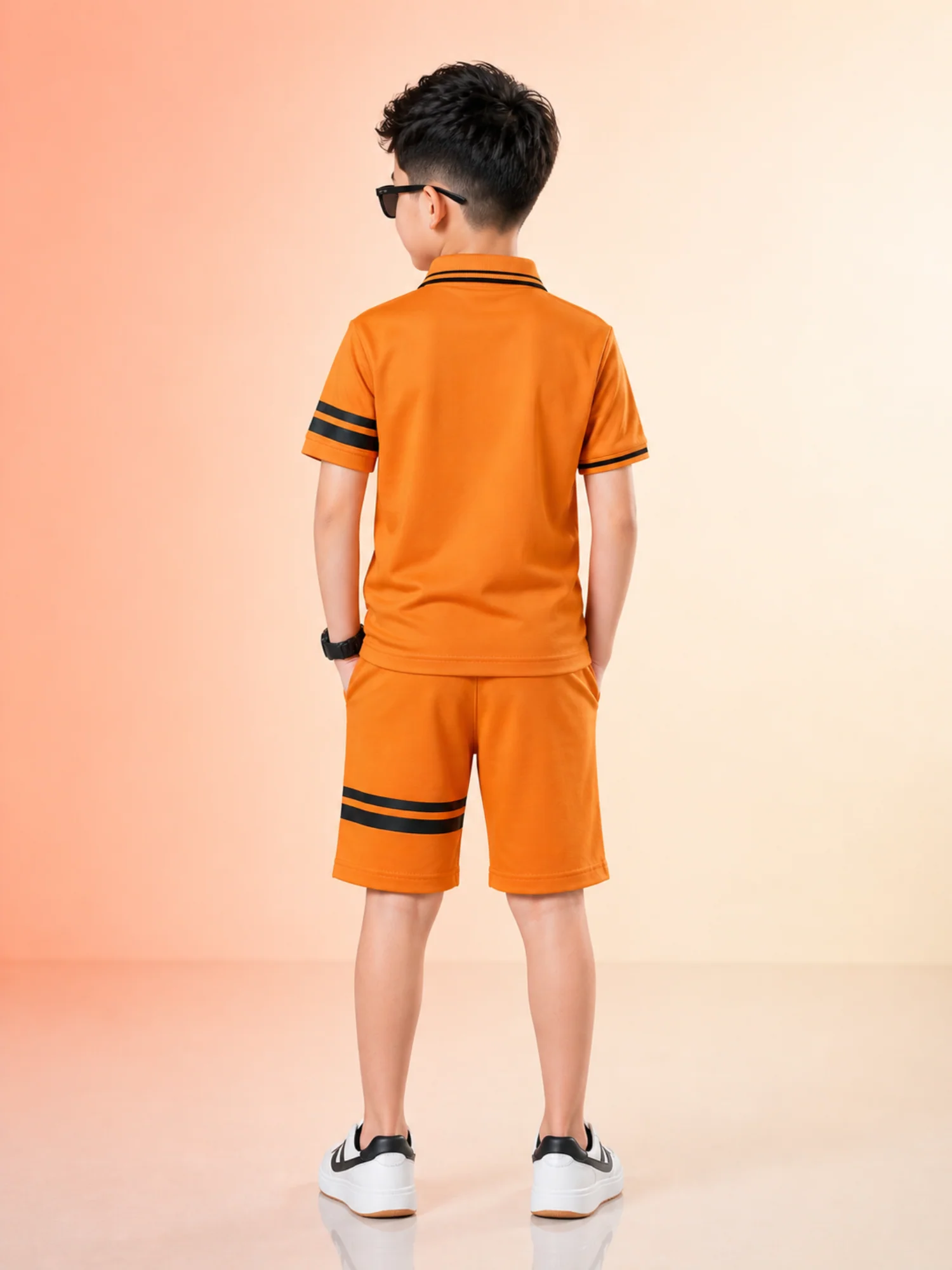 Kids Polo Shirt & Shorts Set VPS01 - Image 4