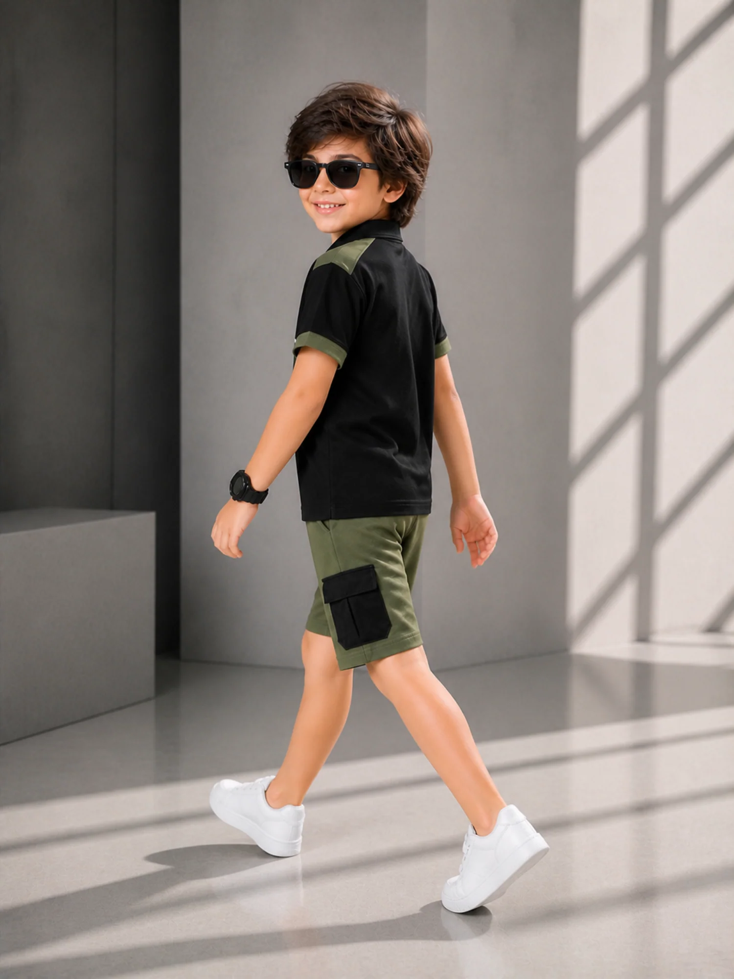 Kids Polo Shirt & Shorts Set VPS02 - Image 2