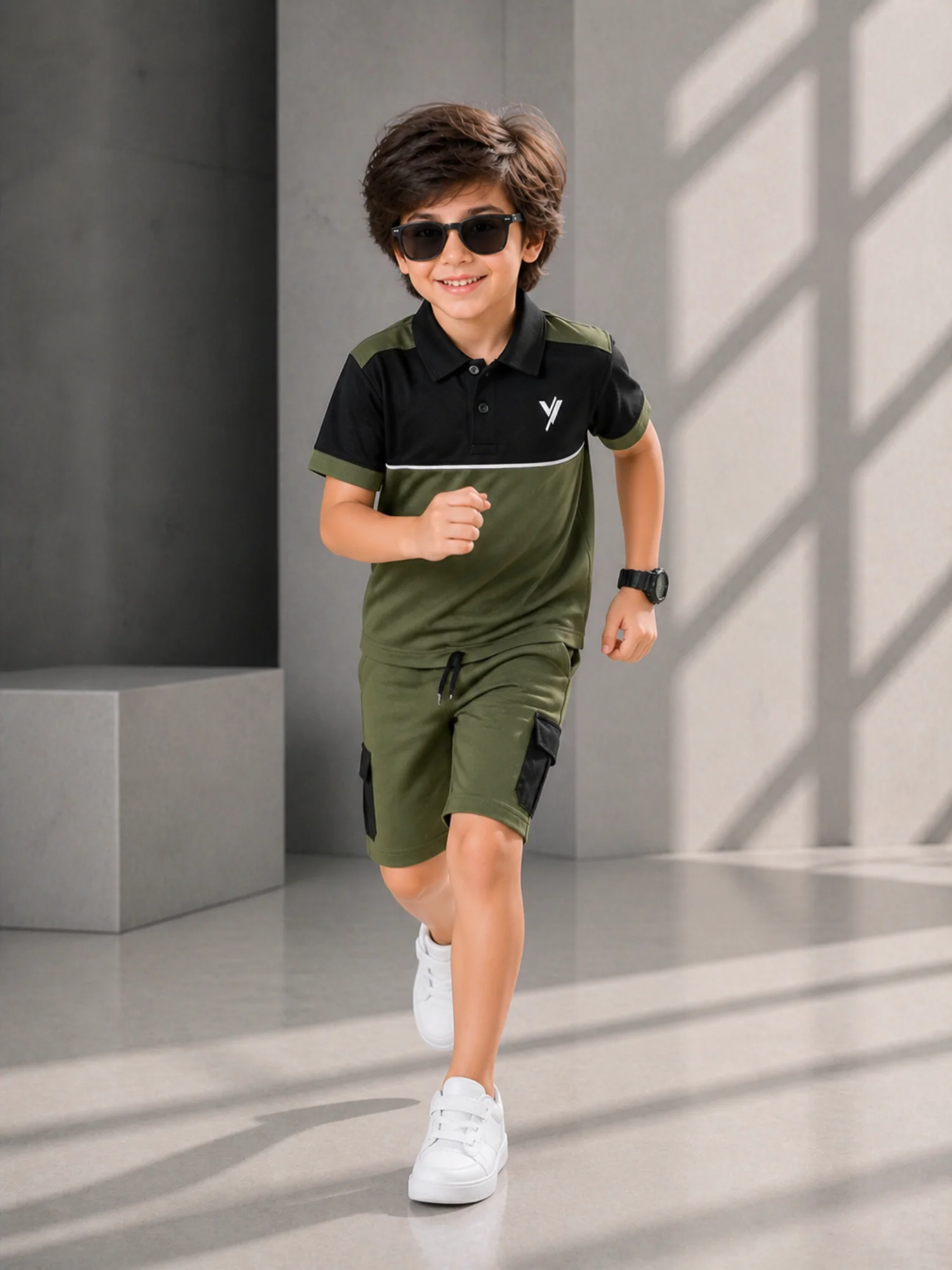 Kids Polo Shirt & Shorts Set VPS02 - Image 3