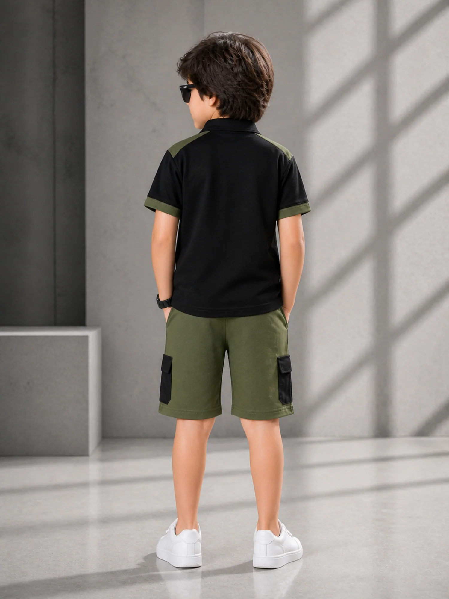 Kids Polo Shirt & Shorts Set VPS02 - Image 5
