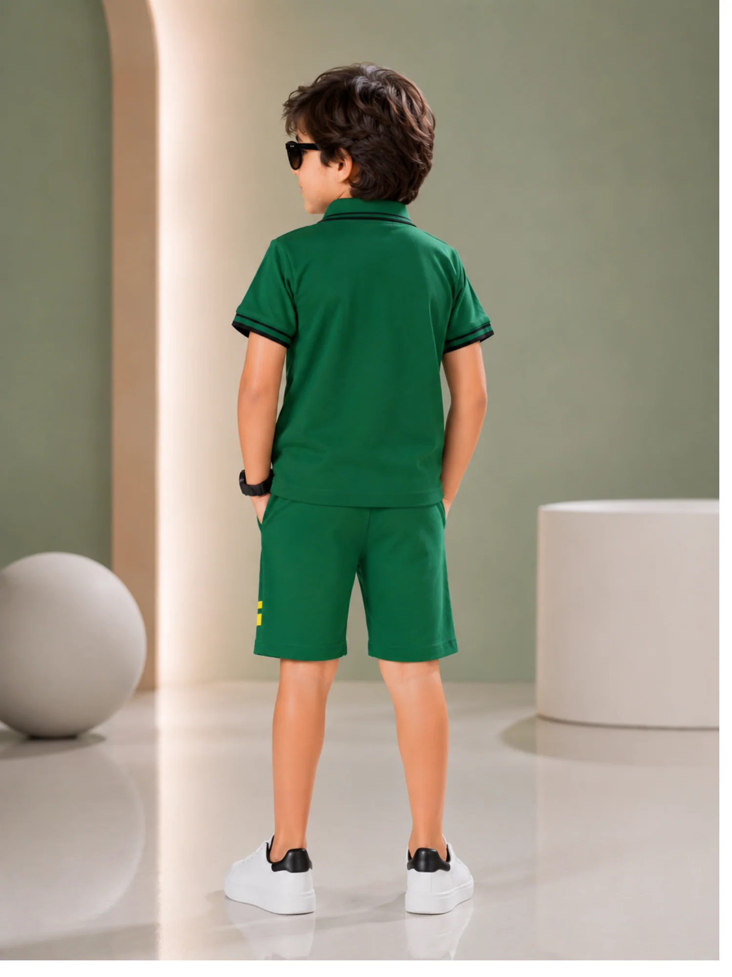 Kids Polo Shirt & Shorts Set VPS03 - Image 5