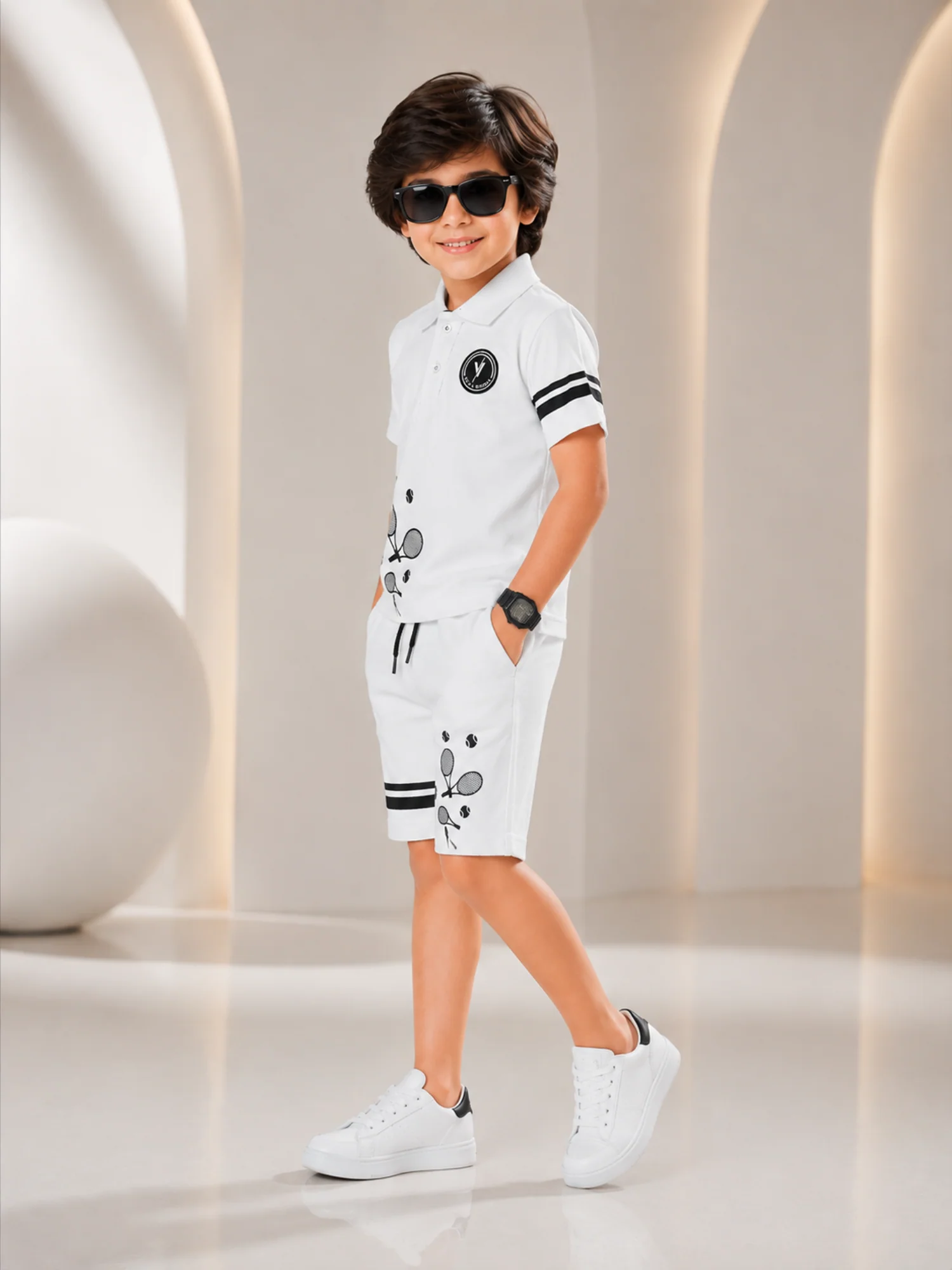 Kids Polo Shirt & Shorts Set VPS04 - Image 2