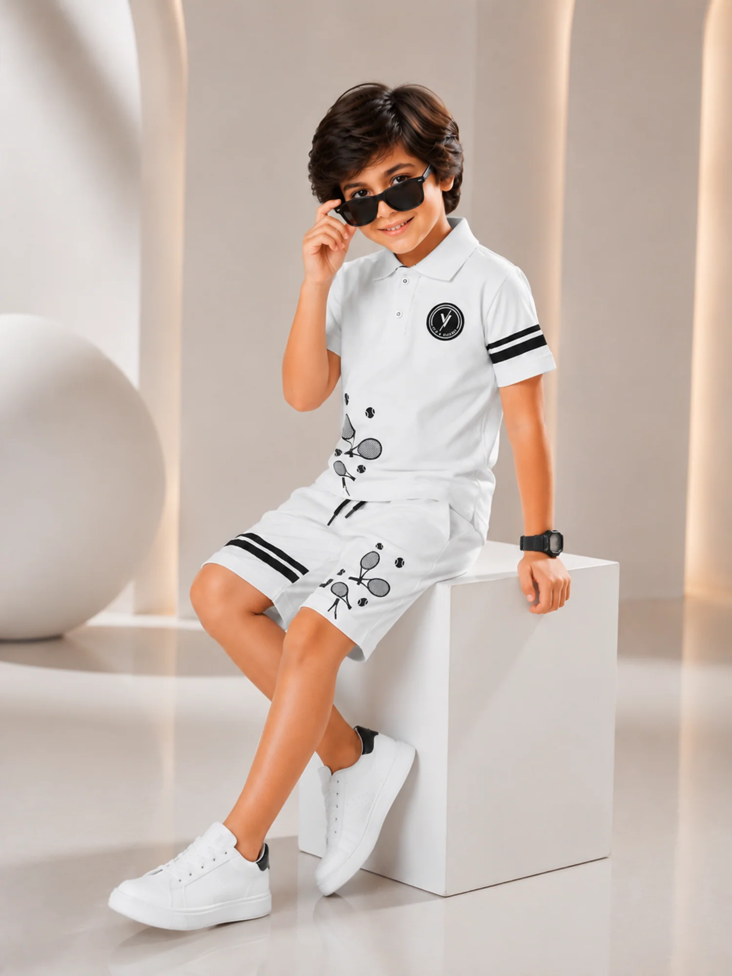 Kids Polo Shirt & Shorts Set VPS04 - Image 5