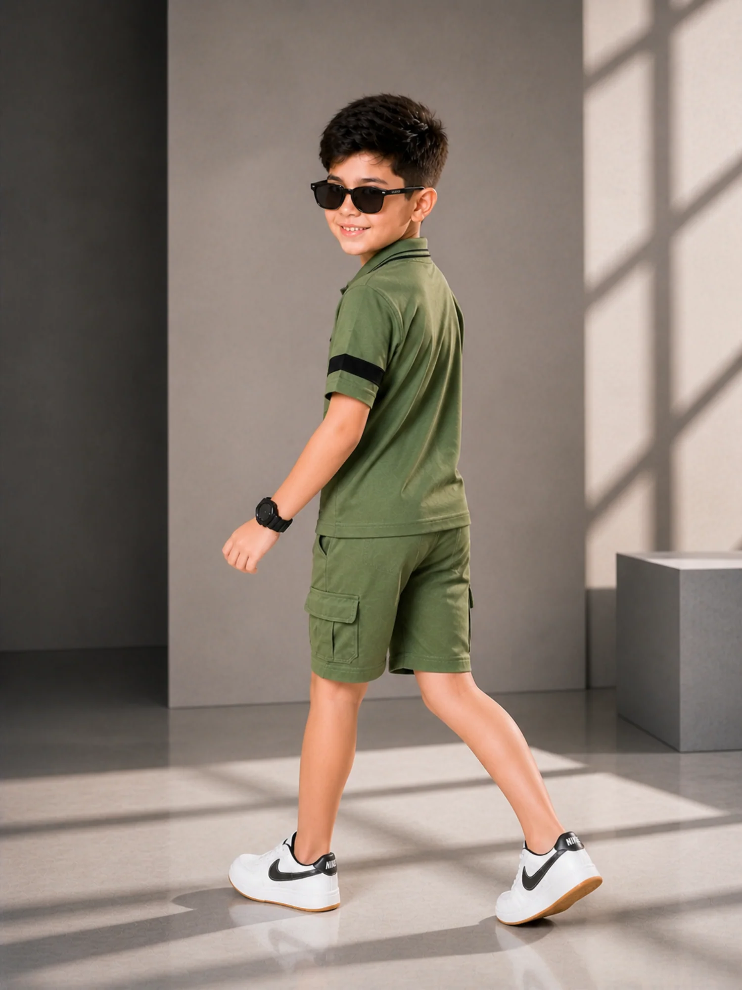 Kids Polo Shirt & Shorts Set VPS05 - Image 3